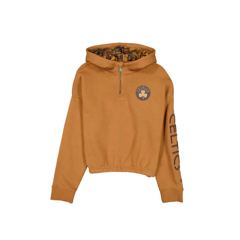 Boston Celtics 2025 All-Star Game Victory Grove Women's Light Bronze Hoodie sold by New Era