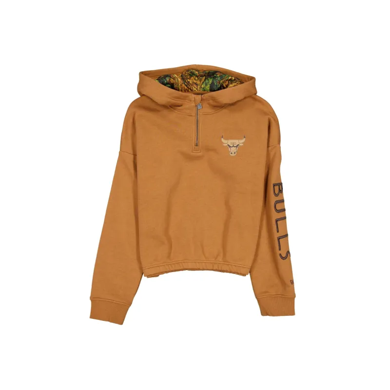 Chicago Bulls 2025 All-Star Game Victory Grove Women's Light Bronze Hoodie sold by New Era