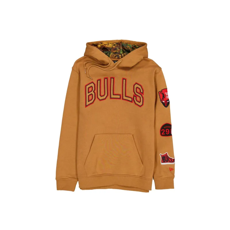 Chicago Bulls 2025 All-Star Game Victory Grove Light Bronze Hoodie sold by New Era
