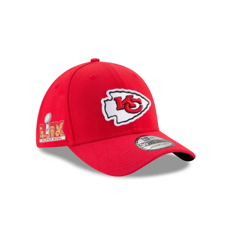 Kansas City Chiefs Super Bowl LIX Participation Side Patch 39THIRTY Stretch Fit Hat sold by New Era