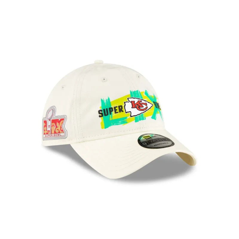 Kansas City Chiefs Super Bowl LIX Participation 9TWENTY Adjustable Hat sold by New Era