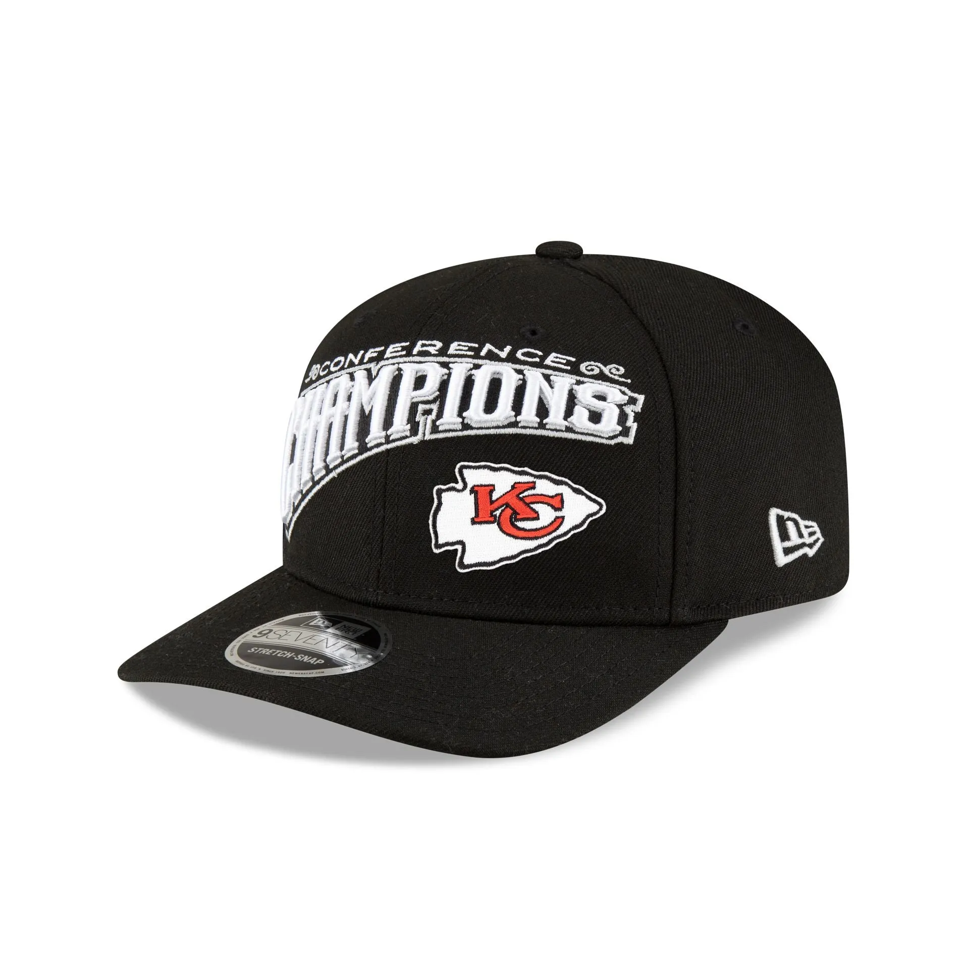 Kansas City Chiefs 2024 Conference Champions Locker Room 9SEVENTY Stretch-Snap Hat sold by New Era product image thumbnail 3
