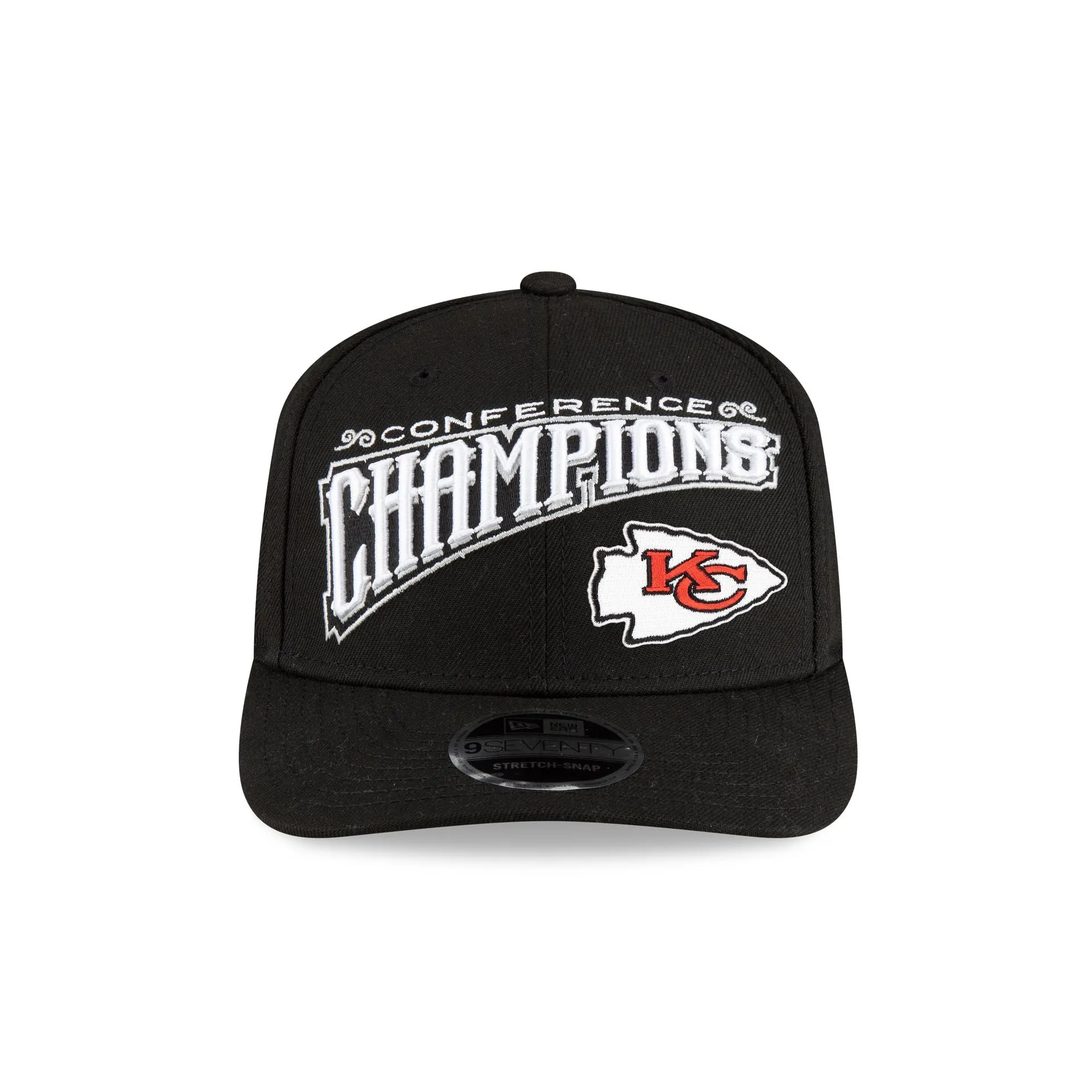 Kansas City Chiefs 2024 Conference Champions Locker Room 9SEVENTY Stretch-Snap Hat sold by New Era product image thumbnail 2