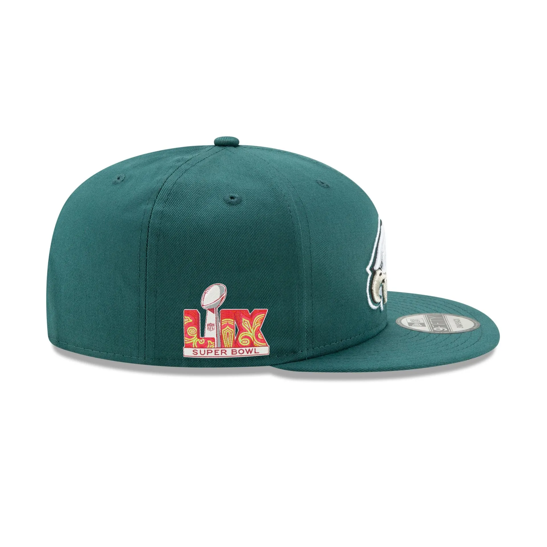 Philadelphia Eagles Super Bowl LIX Participation Side Patch 9FIFTY Snapback Hat sold by New Era product image thumbnail 4
