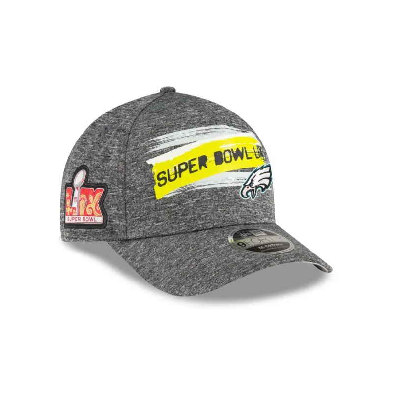 Philadelphia Eagles Super Bowl LIX Participation 9FORTY M-Crown A-Frame Snapback Hat sold by New Era