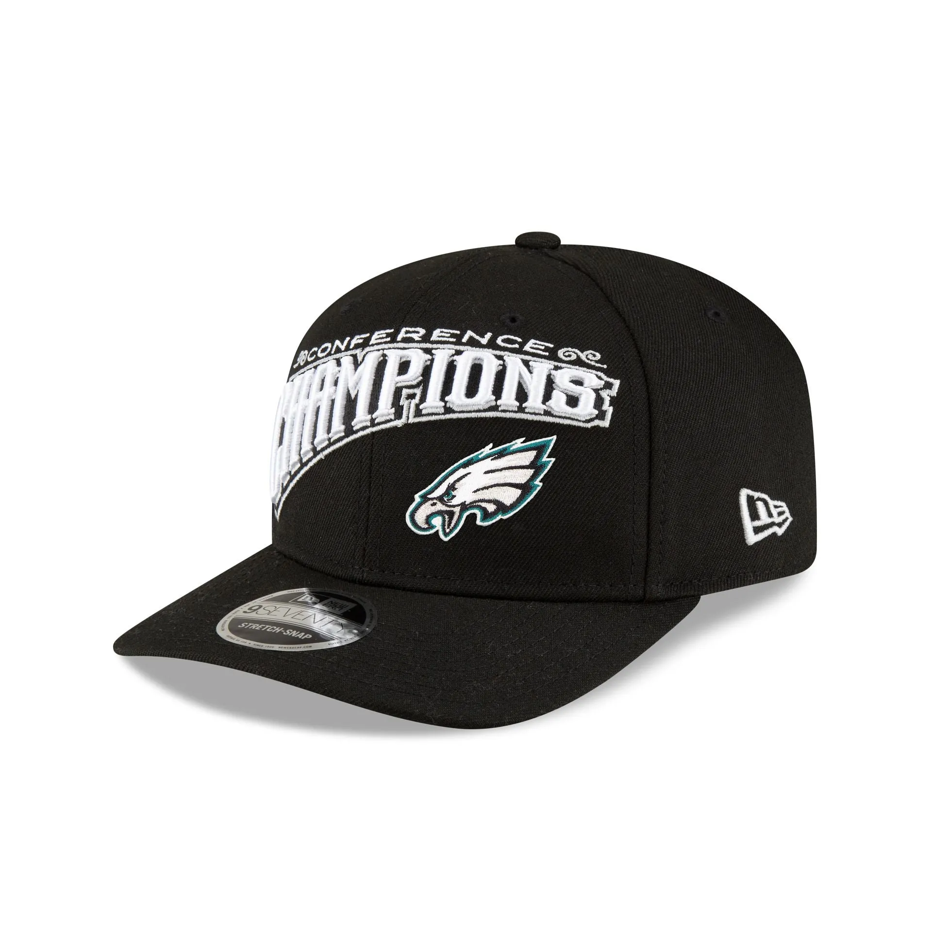 Philadelphia Eagles 2024 Conference Champions Locker Room 9SEVENTY Stretch-Snap Hat sold by New Era product image thumbnail 3