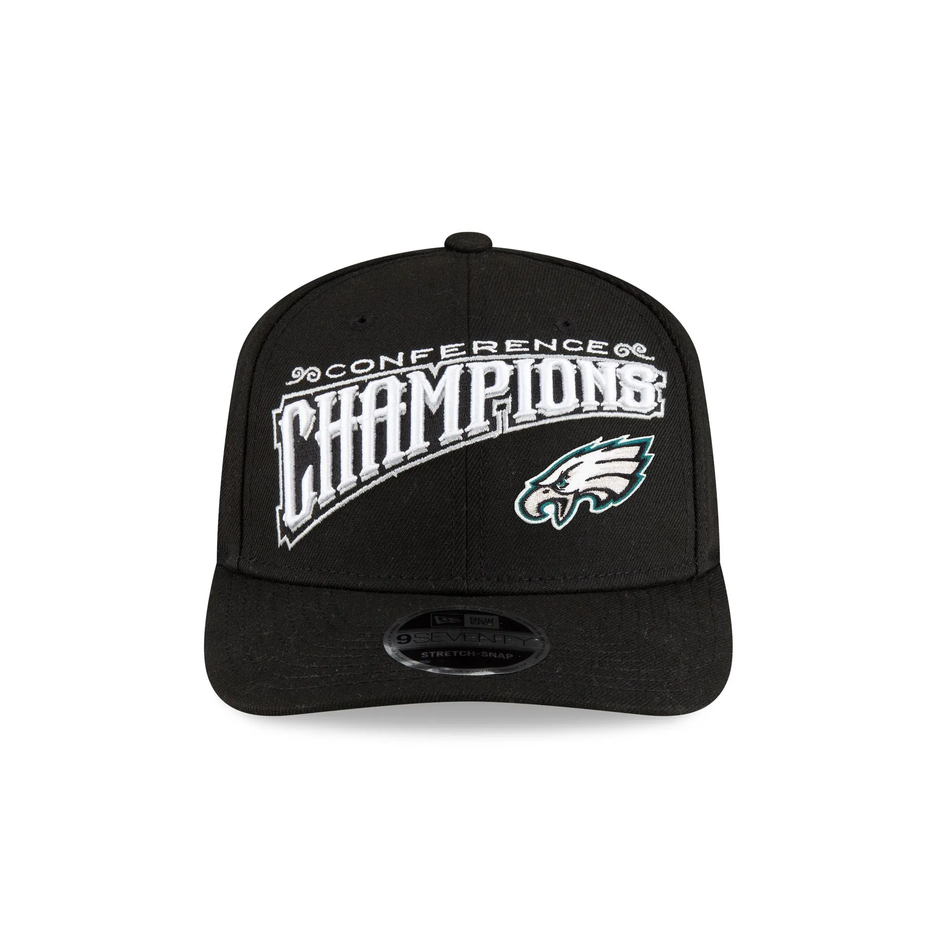 Philadelphia Eagles 2024 Conference Champions Locker Room 9SEVENTY Stretch-Snap Hat sold by New Era product image thumbnail 2