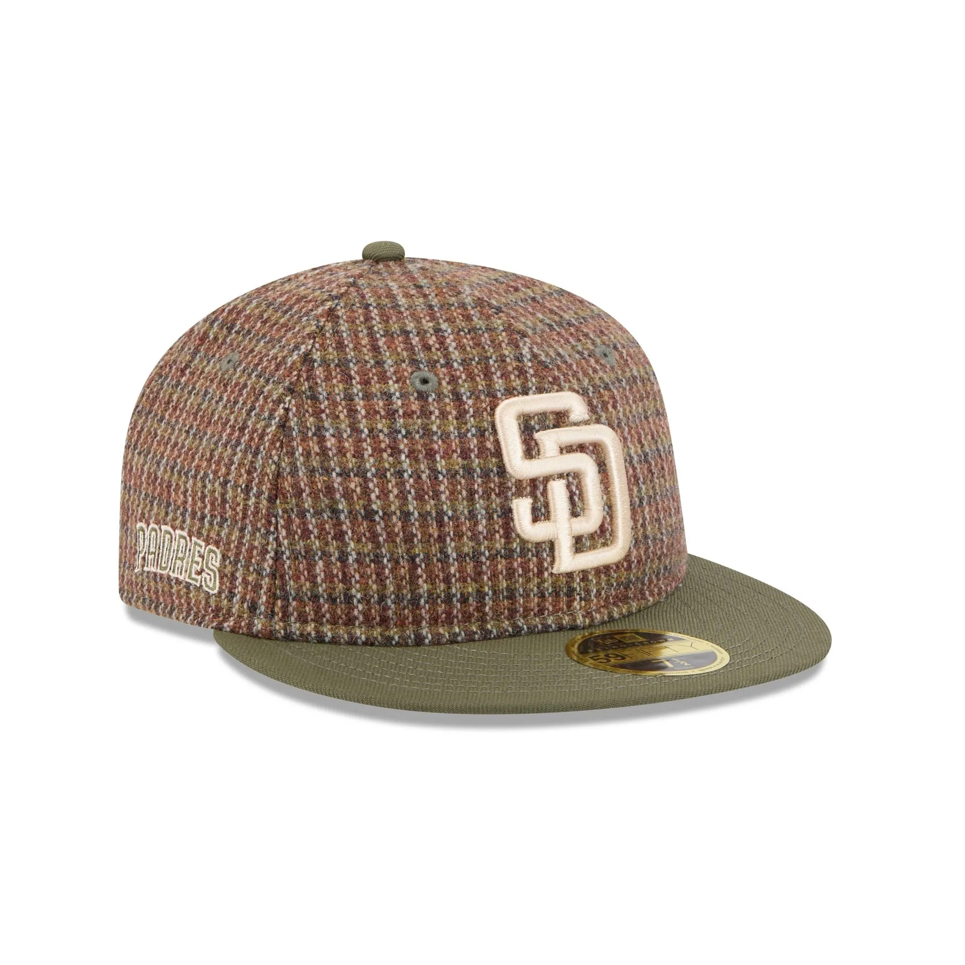 Just Caps Wool Logo San Diego Padres Retro Crown 59FIFTY Fitted Hat sold by New Era