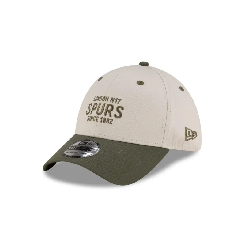 Tottenham Hotspur FC Ivory 39THIRTY Stretch Fit Hat sold by New Era