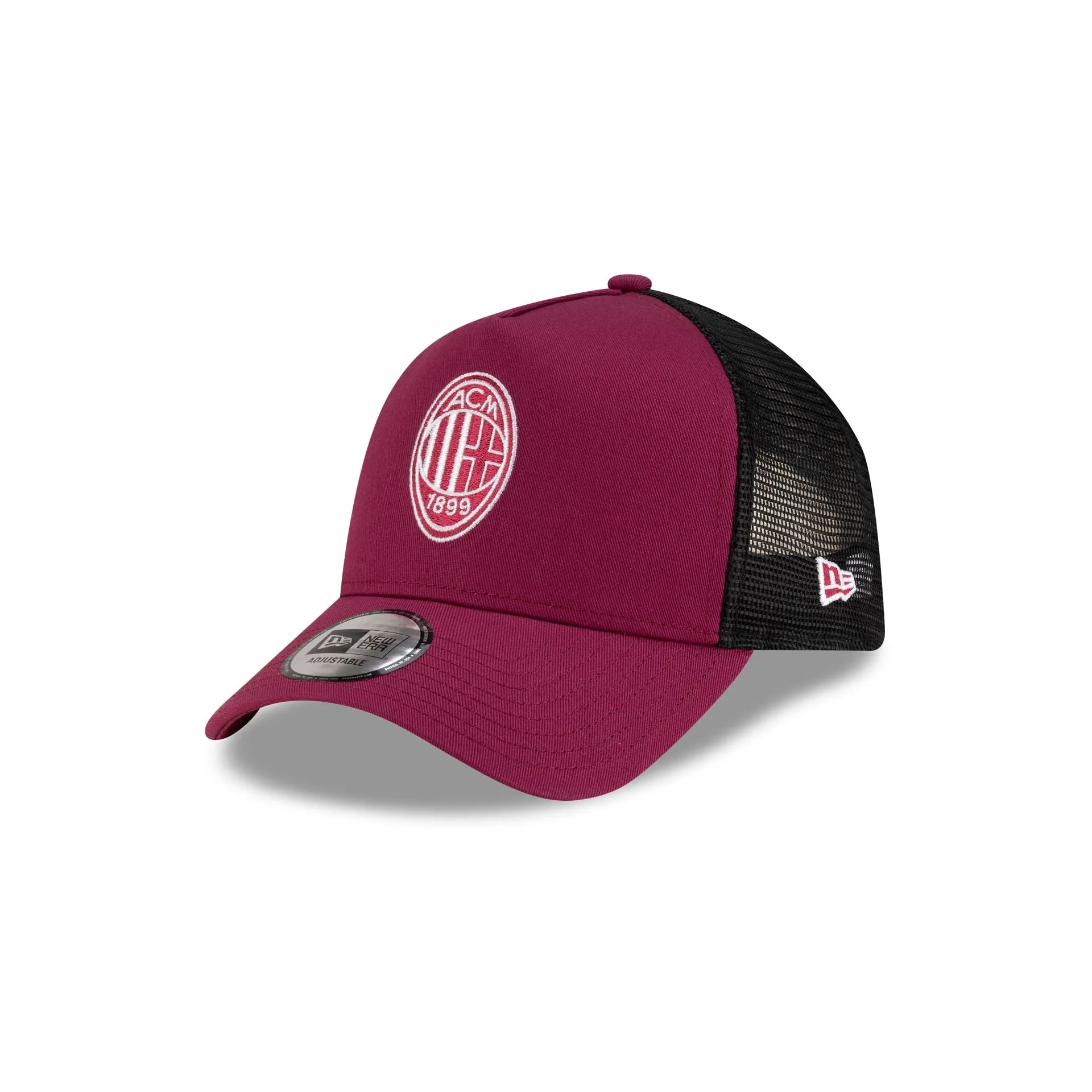 AC Milan Seasonal Dark Red 9FORTY A-Frame Trucker Hat sold by New Era