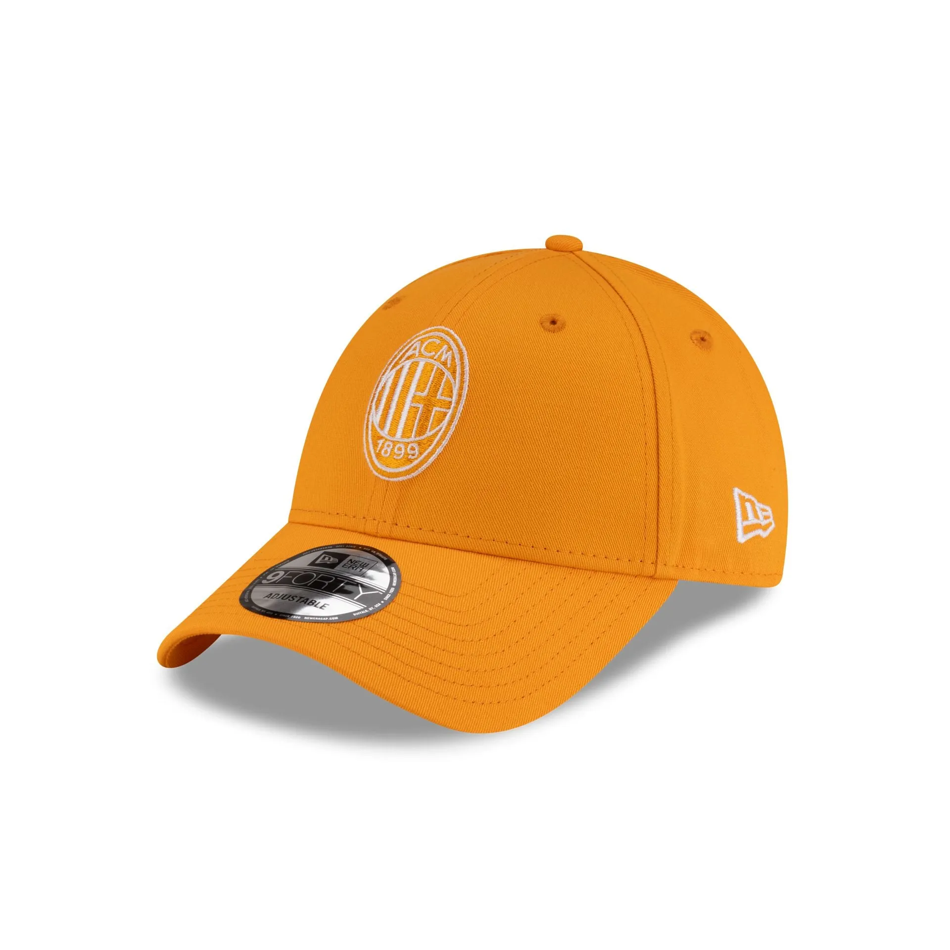 AC Milan Seasonal Bright Orange 9FORTY Adjustable Hat sold by New Era