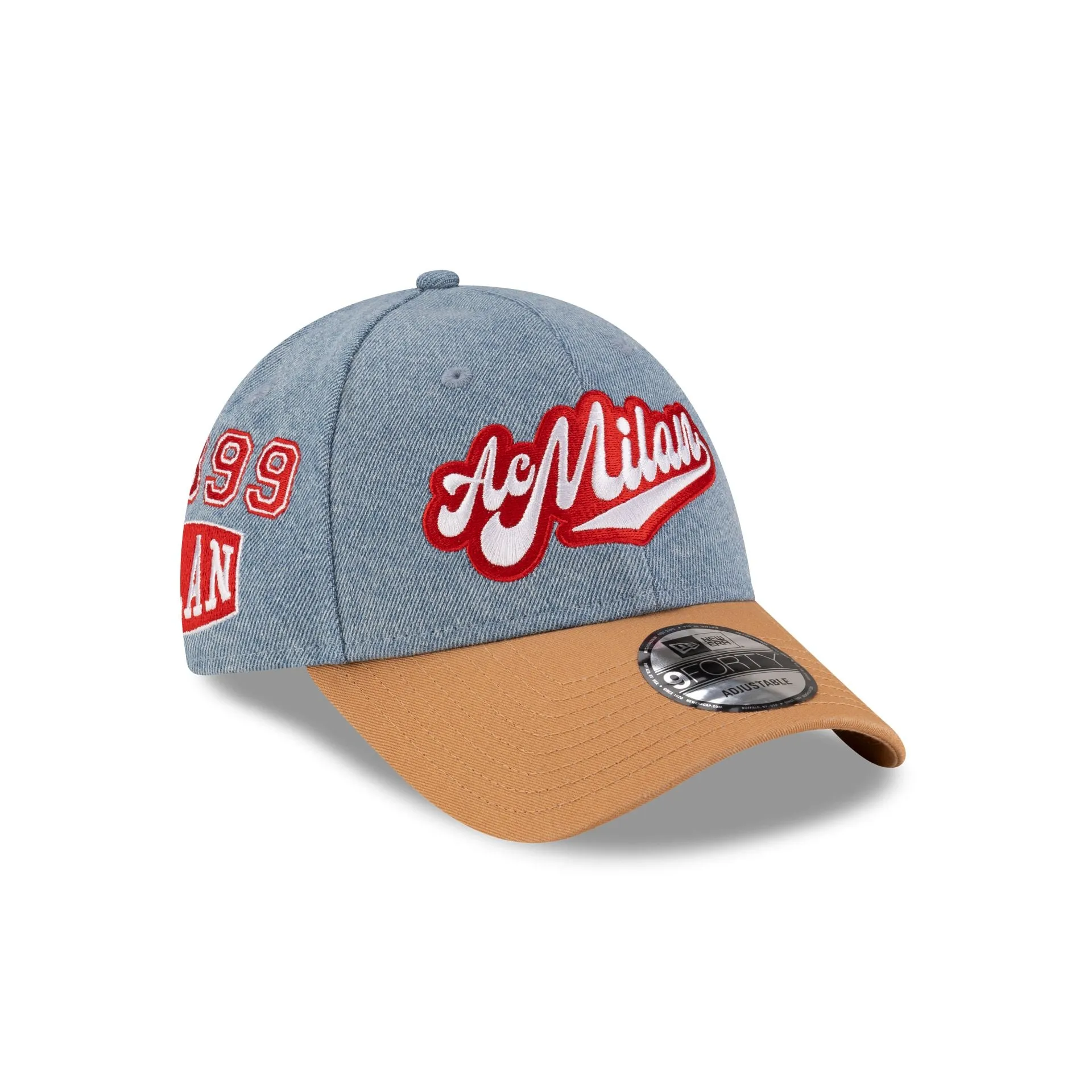 AC Milan Denim 9FORTY Adjustable Hat sold by New Era