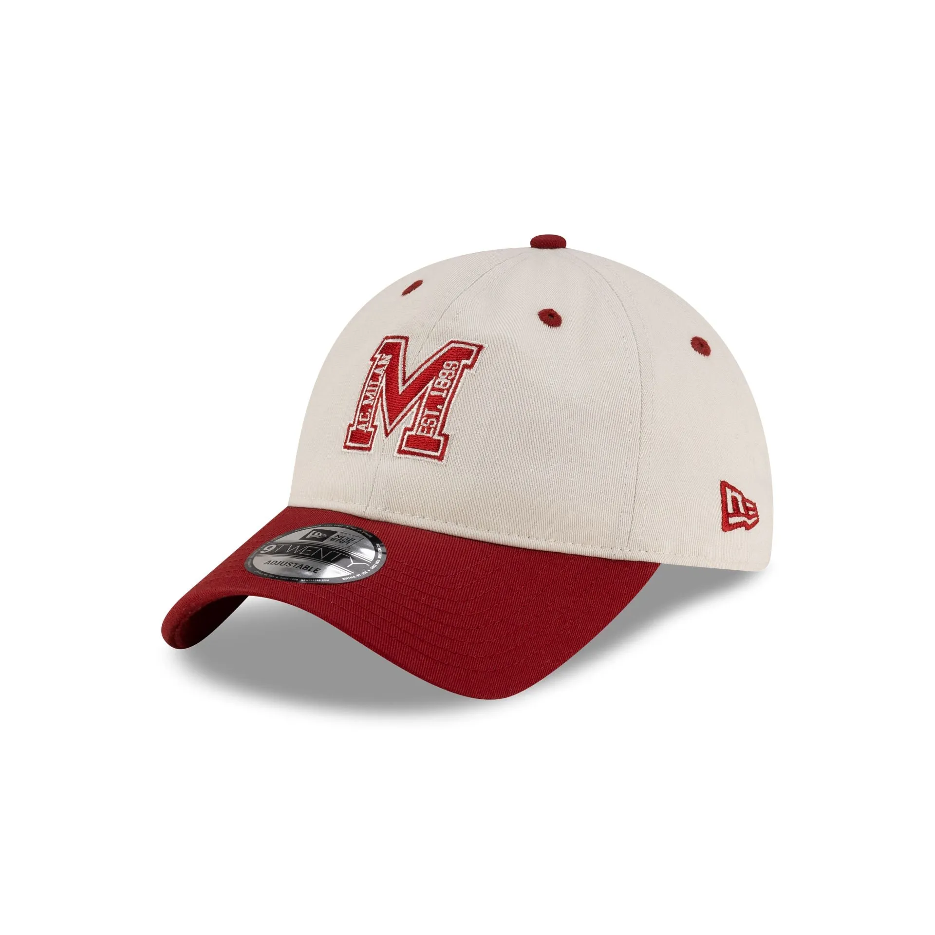 AC Milan M Logo Red 9TWENTY Adjustable Hat sold by New Era