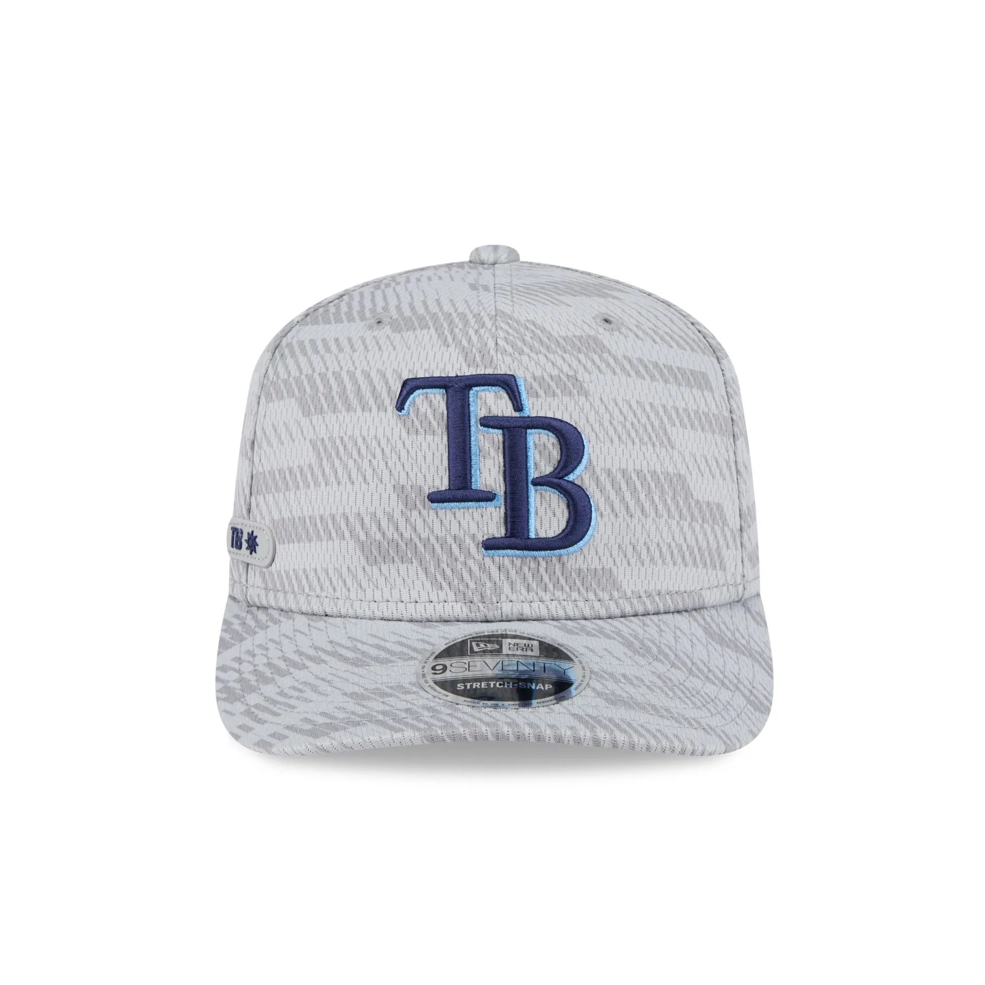 Tampa Bay Rays 2025 Clubhouse Gray 9SEVENTY Stretch-Snap Hat sold by New Era product image thumbnail 2