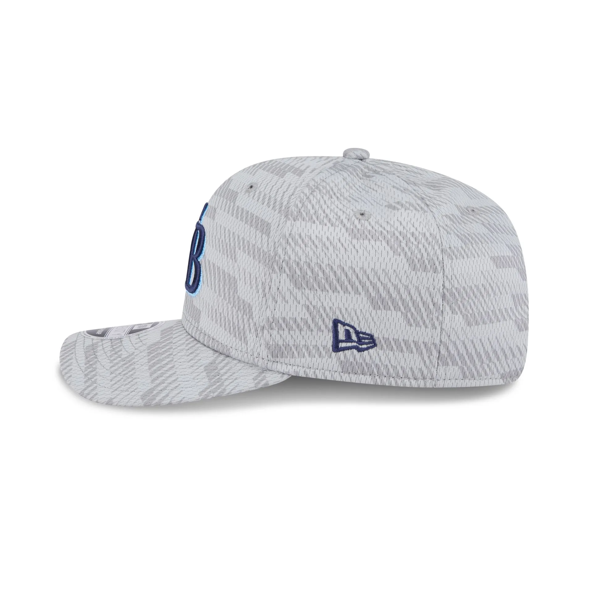 Tampa Bay Rays 2025 Clubhouse Gray 9SEVENTY Stretch-Snap Hat sold by New Era product image thumbnail 5