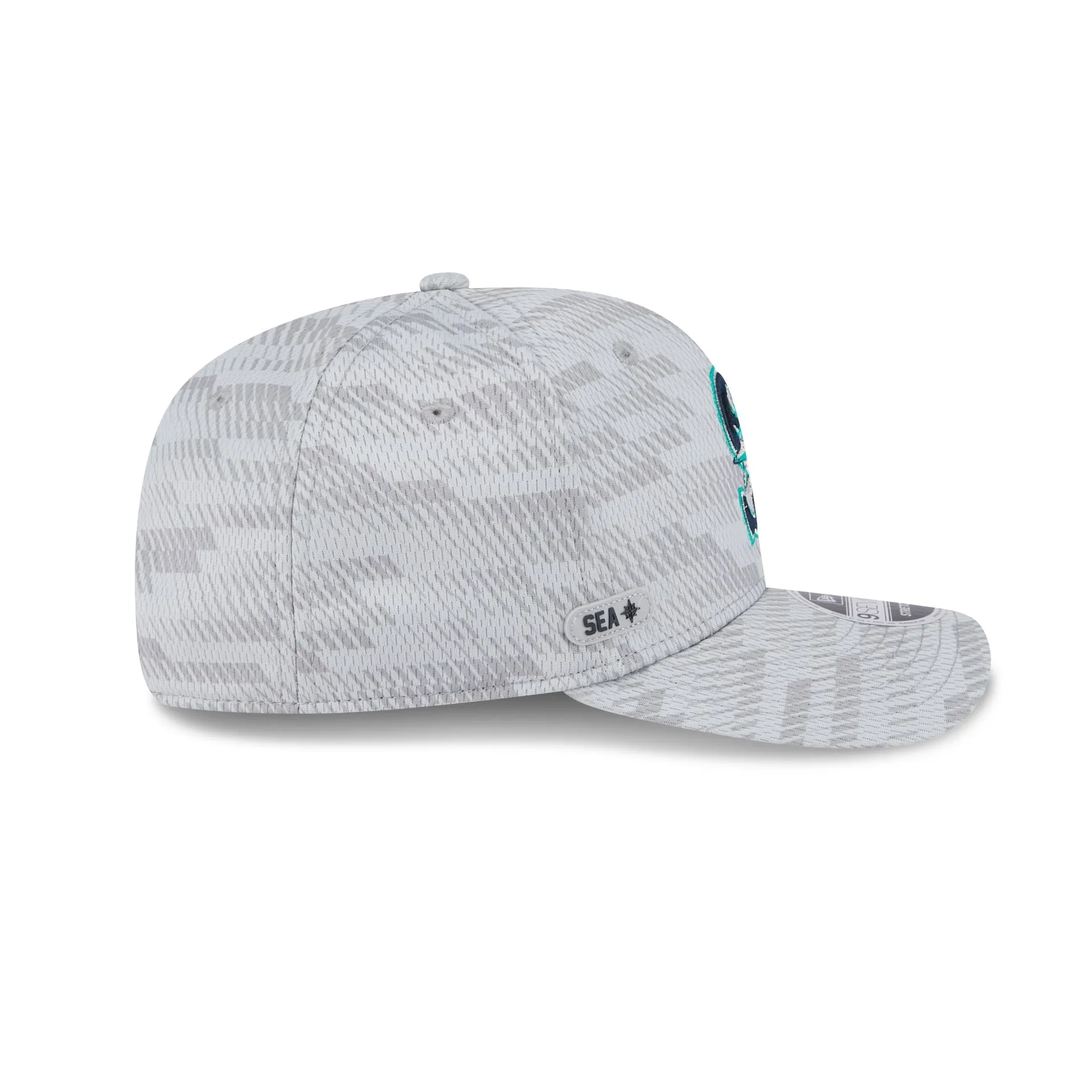 Seattle Mariners 2025 Clubhouse Gray 9SEVENTY Stretch-Snap Hat sold by New Era product image thumbnail 4