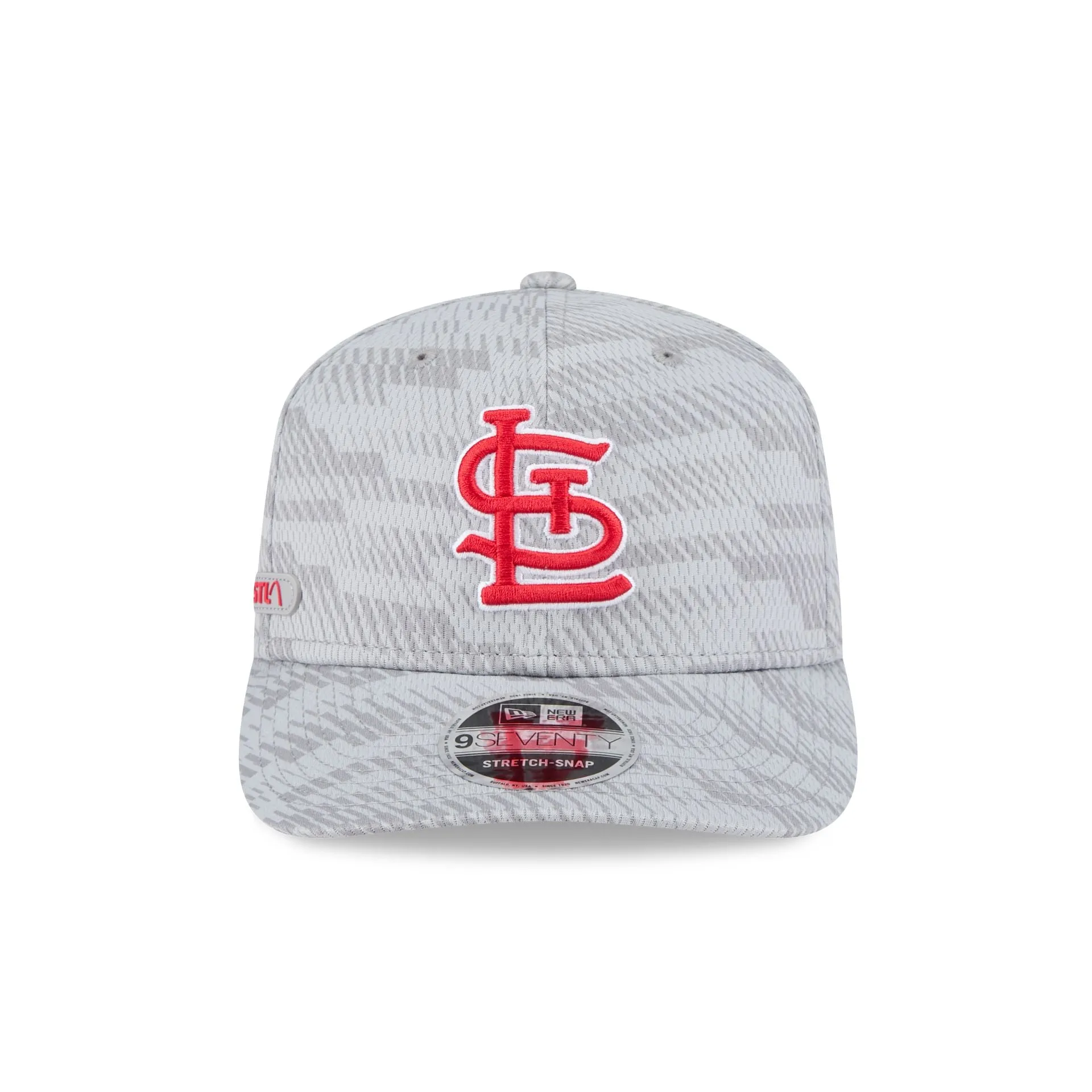 St. Louis Cardinals 2025 Clubhouse Gray 9SEVENTY Stretch-Snap Hat sold by New Era product image thumbnail 2