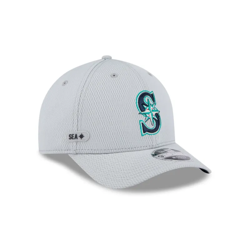 Seattle Mariners 2025 Clubhouse Gray 9FORTY M-Crown Snapback Hat sold by New Era