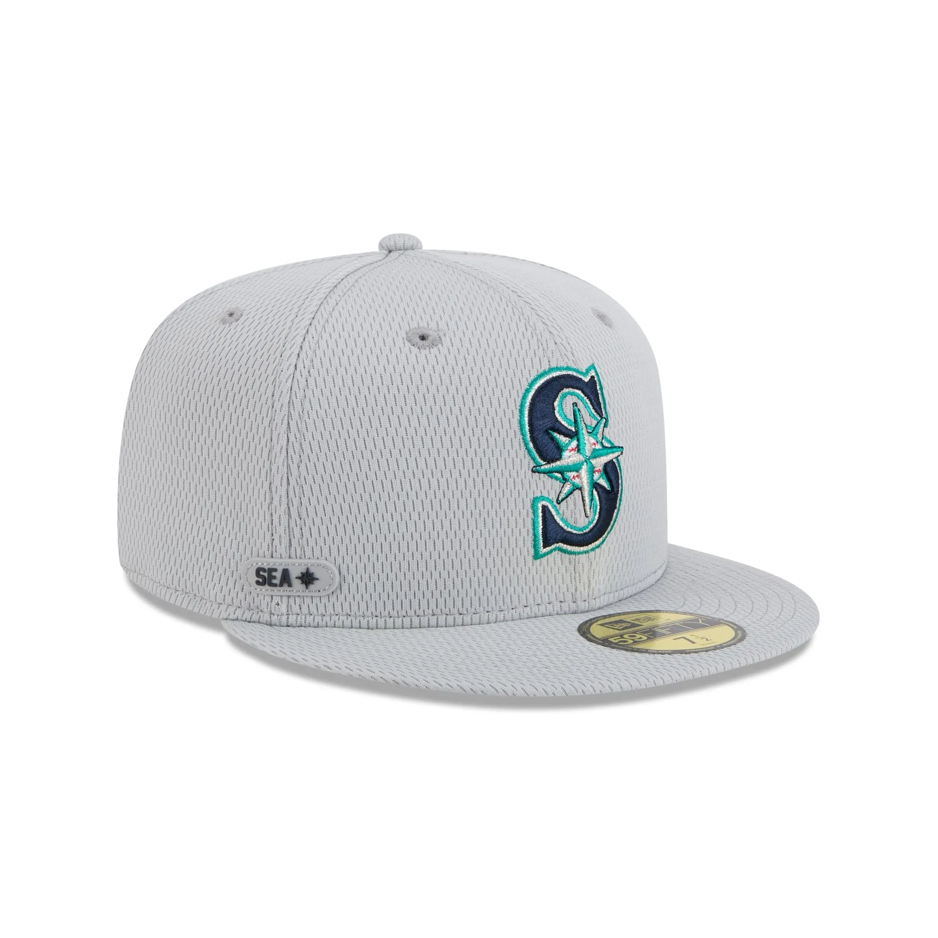 Seattle Mariners 2025 Clubhouse Gray 59FIFTY Fitted Hat sold by New Era