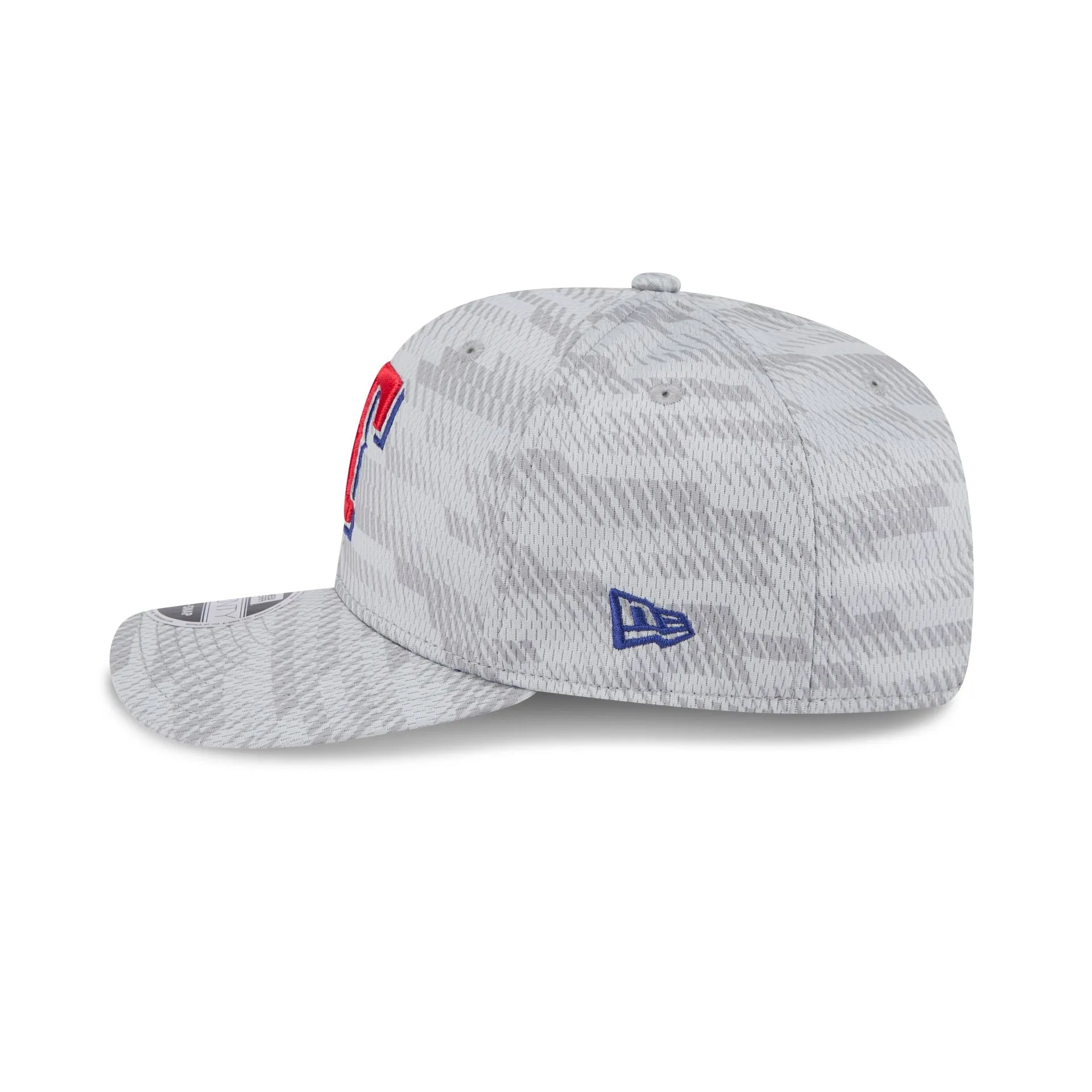 Texas Rangers 2025 Clubhouse Gray 9SEVENTY Stretch-Snap Hat sold by New Era product image thumbnail 5
