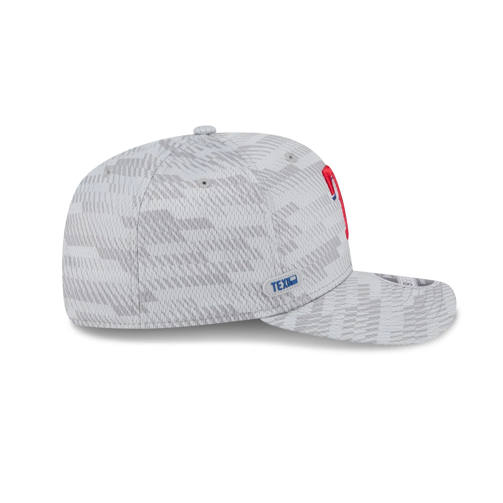 Texas Rangers 2025 Clubhouse Gray 9SEVENTY Stretch-Snap Hat sold by New Era product image thumbnail 4