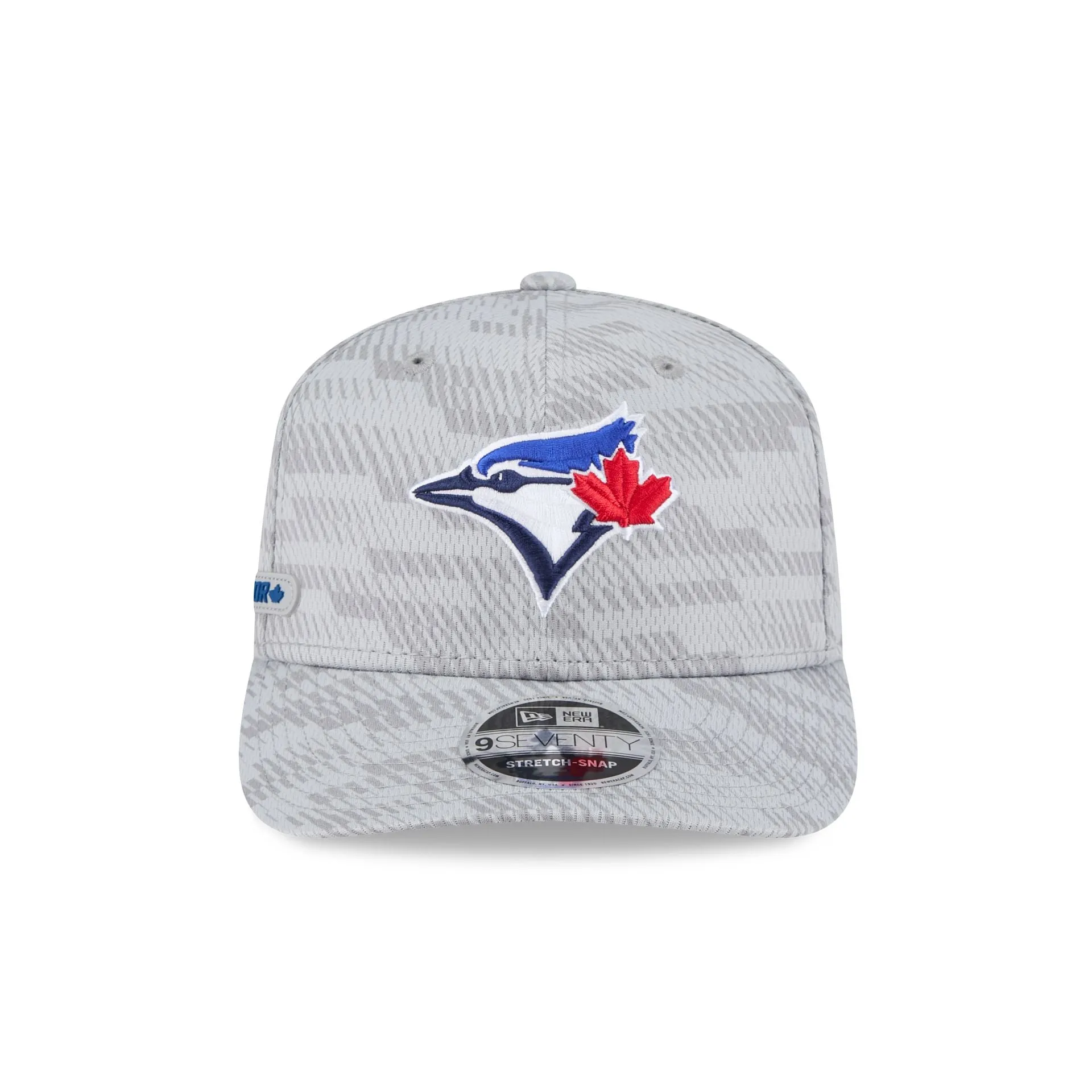 Toronto Blue Jays 2025 Clubhouse Gray 9SEVENTY Stretch-Snap Hat sold by New Era product image thumbnail 2