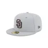 San Diego Padres 2025 Clubhouse Gray 59FIFTY Fitted Hat sold by New Era