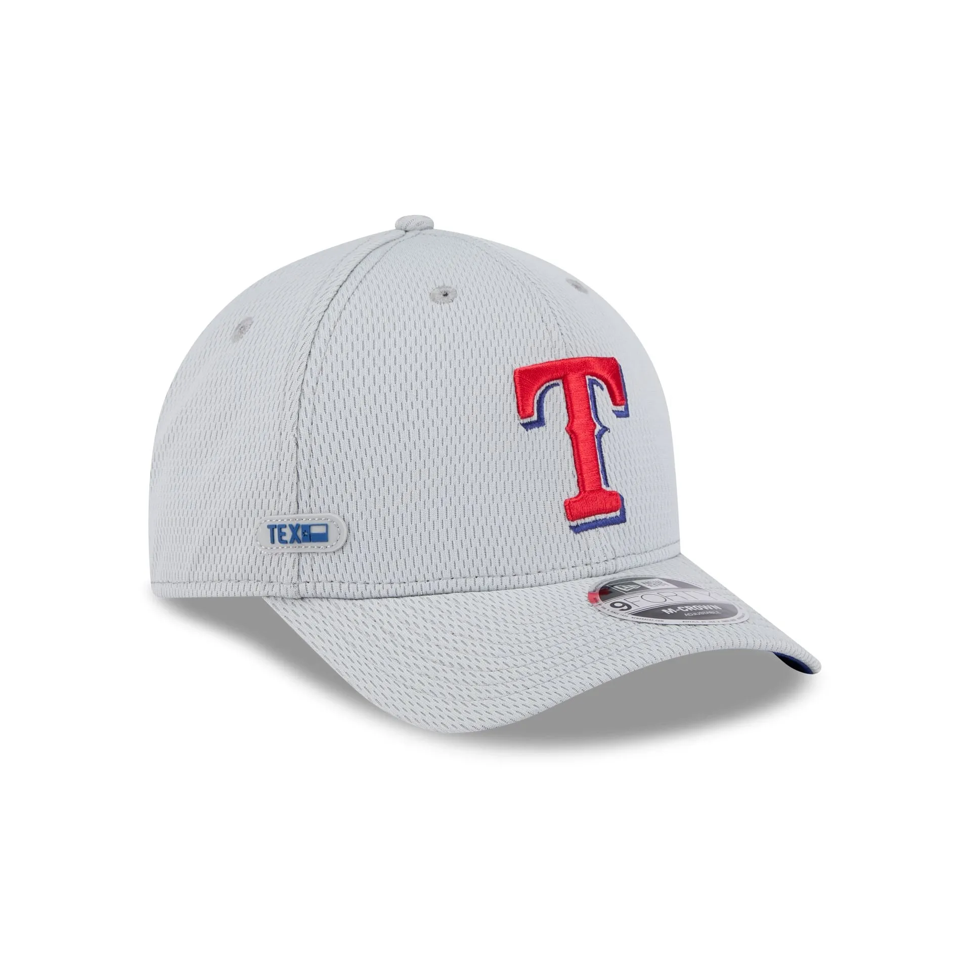 Texas Rangers 2025 Clubhouse Gray 9FORTY M-Crown Snapback Hat sold by New Era