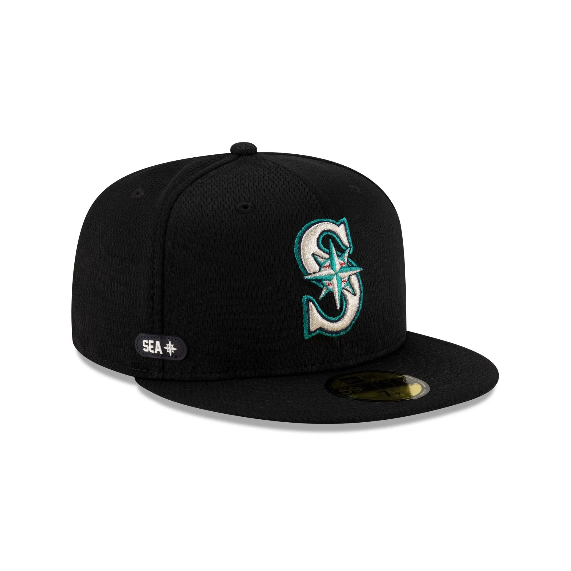 Seattle Mariners 2025 Clubhouse Black 59FIFTY Fitted Hat sold by New Era product image thumbnail 3