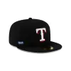 Texas Rangers 2025 Clubhouse Black 59FIFTY Fitted Hat sold by New Era