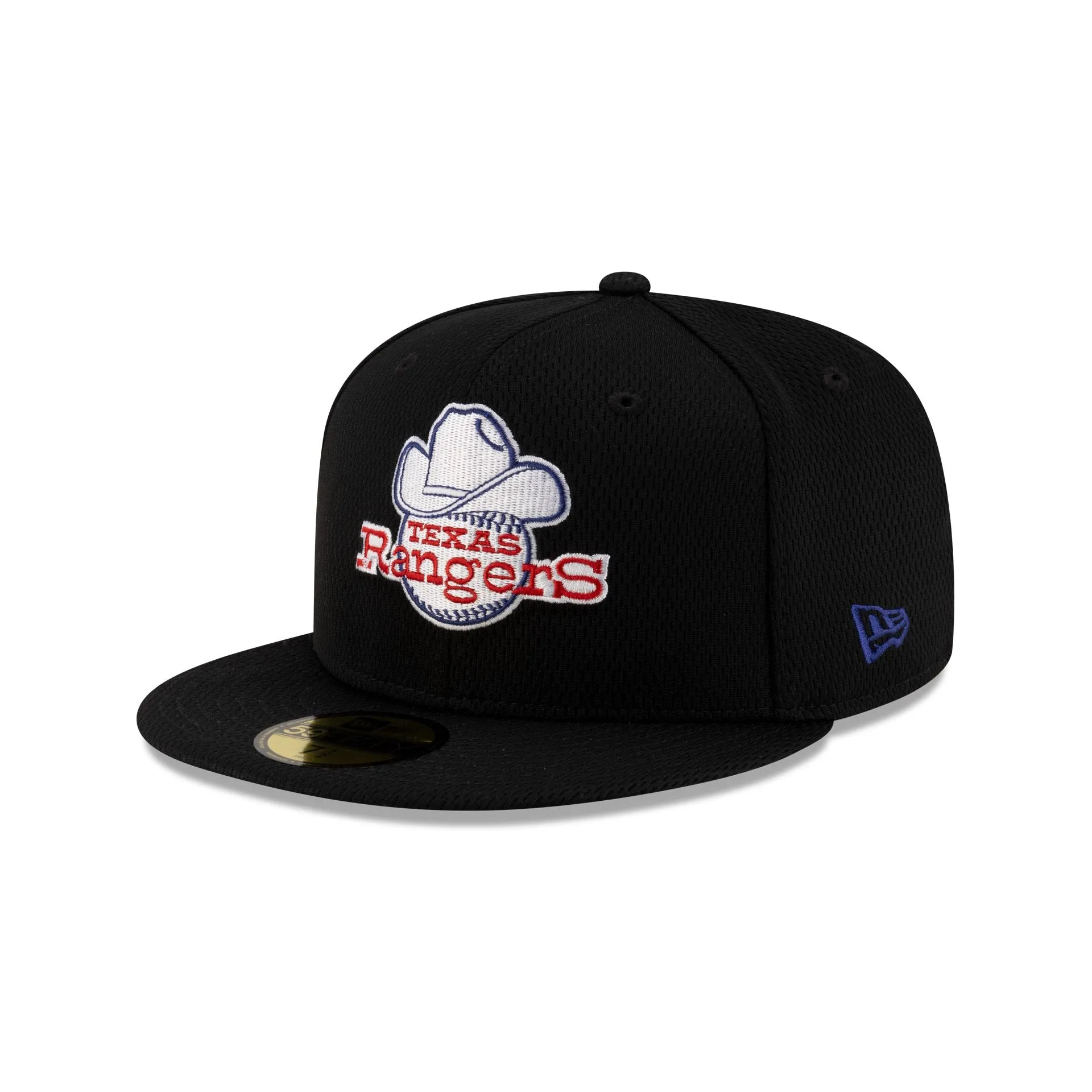 Texas Rangers 2025 Clubhouse Alt Black 59FIFTY Fitted Hat sold by New Era