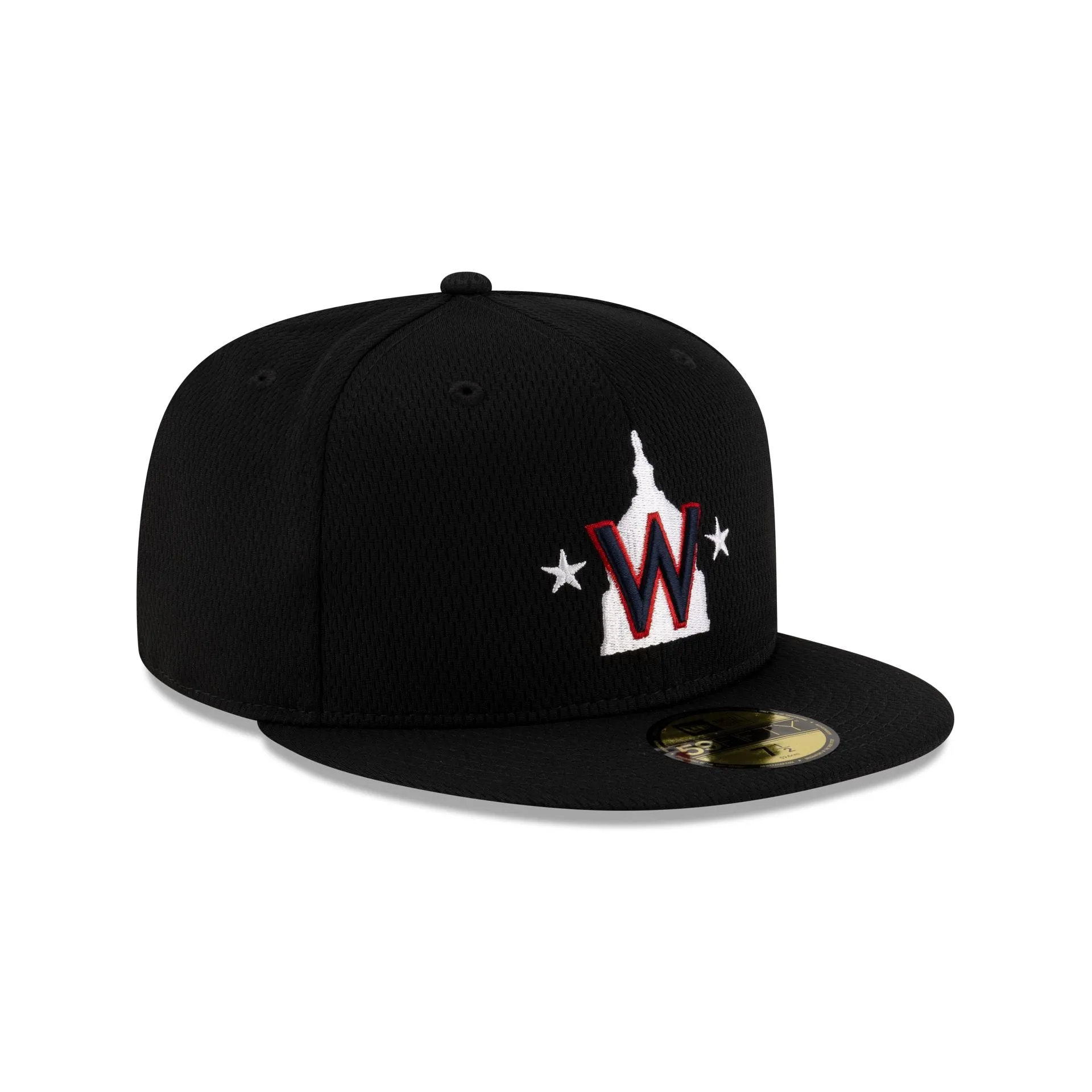 Washington Nationals 2025 Clubhouse Alt Black 59FIFTY Fitted Hat sold by New Era product image thumbnail 3
