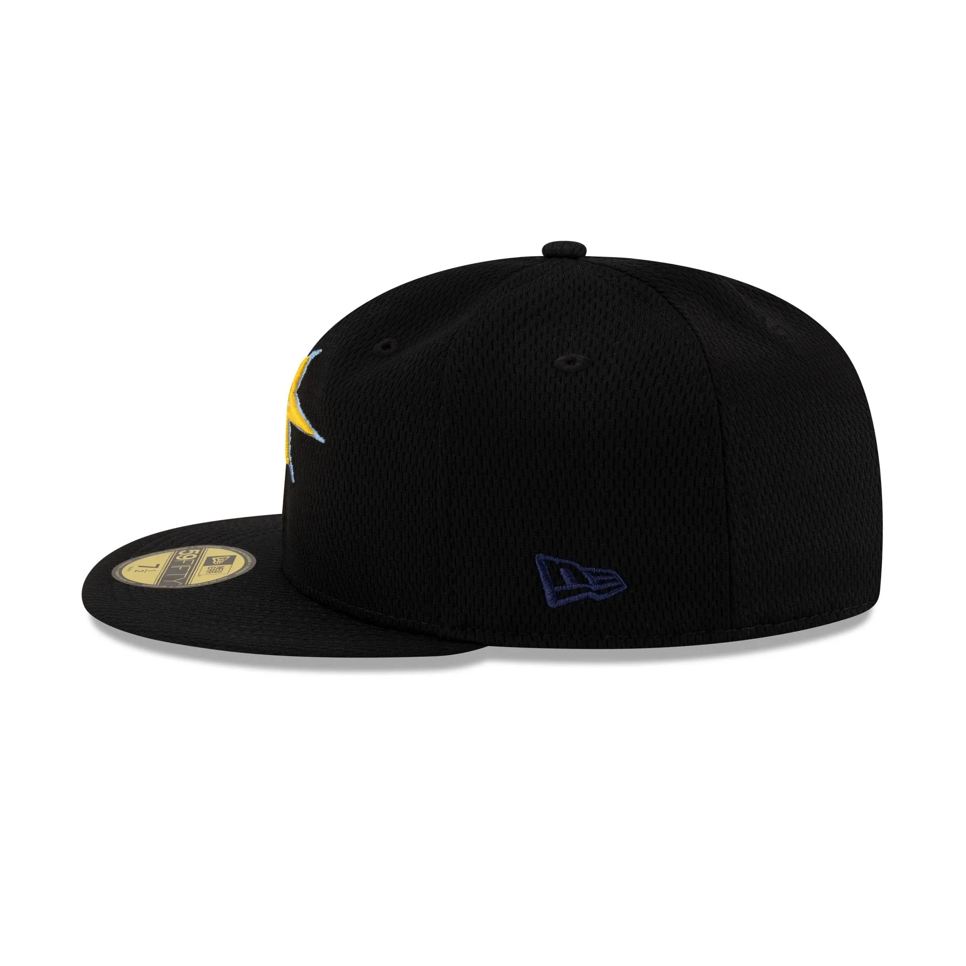Tampa Bay Rays 2025 Clubhouse Alt Black 59FIFTY Fitted Hat sold by New Era product image thumbnail 4