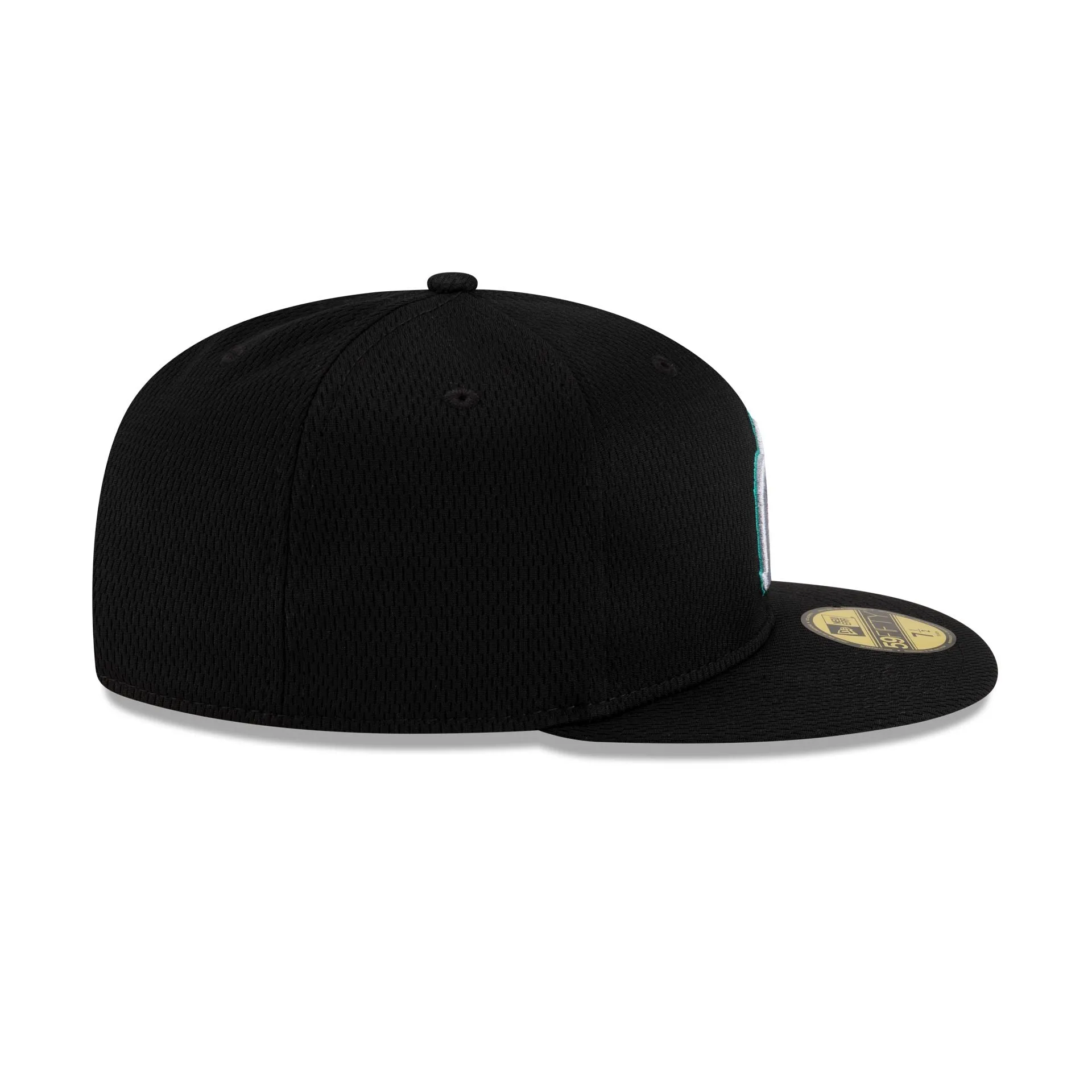 Seattle Mariners 2025 Clubhouse Alt Black 59FIFTY Fitted Hat sold by New Era product image thumbnail 5