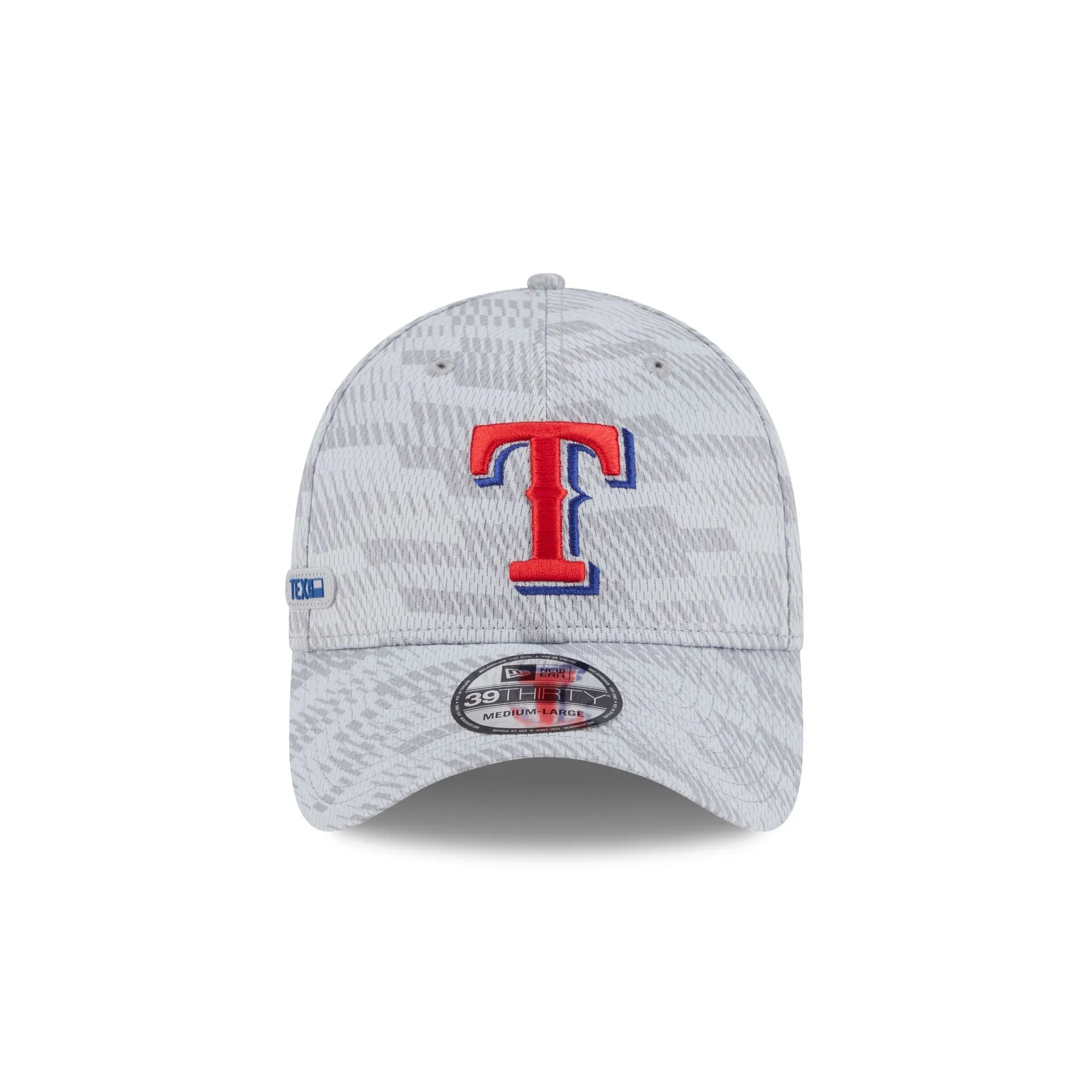 Texas Rangers 2025 Clubhouse Gray 39THIRTY Stretch Fit sold by New Era product image thumbnail 2