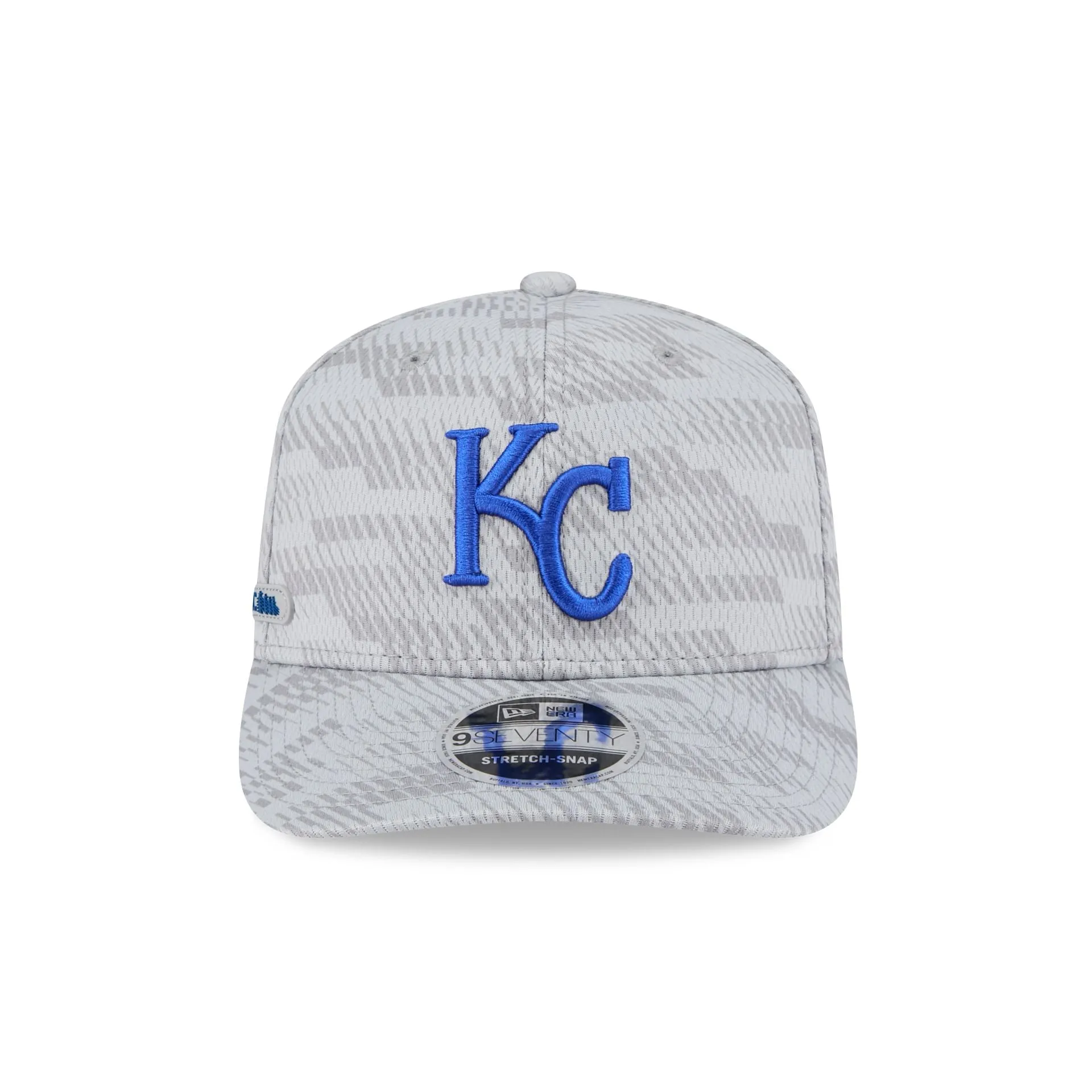 Kansas City Royals 2025 Clubhouse Gray 9SEVENTY Stretch-Snap Hat sold by New Era product image thumbnail 2