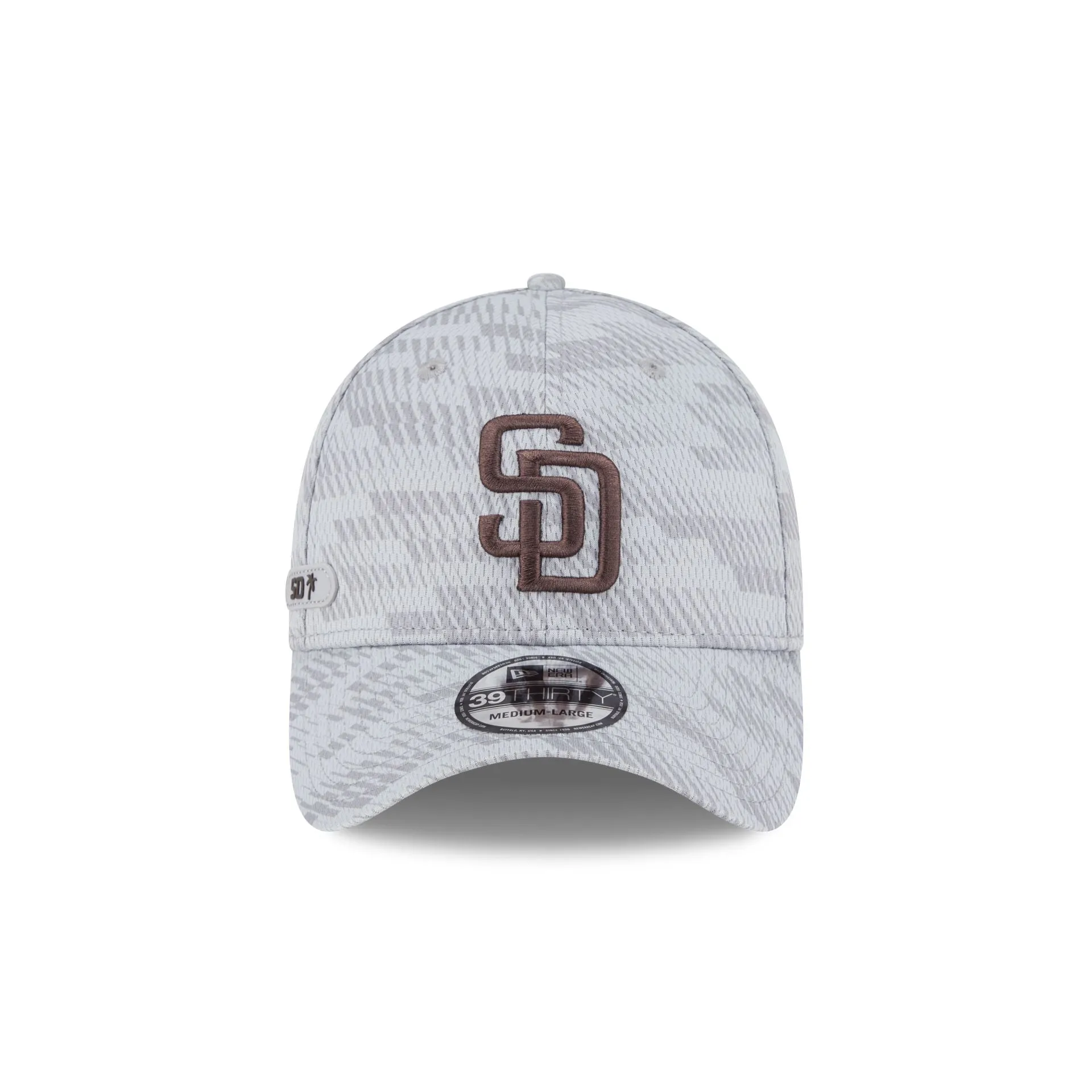 San Diego Padres 2025 Clubhouse Gray 39THIRTY Stretch Fit sold by New Era product image thumbnail 2