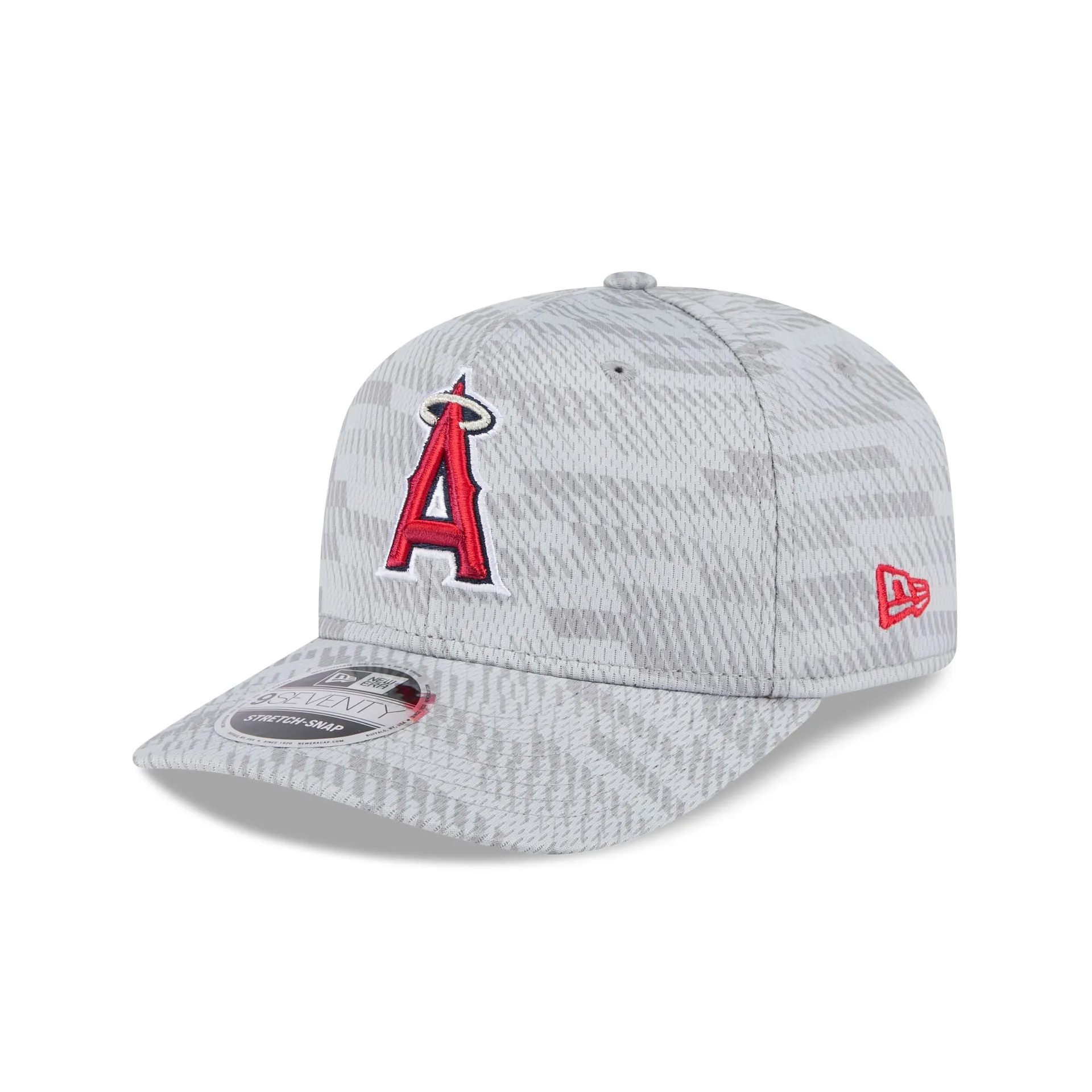 Los Angeles Angels 2025 Clubhouse Gray 9SEVENTY Stretch-Snap Hat sold by New Era product image thumbnail 3