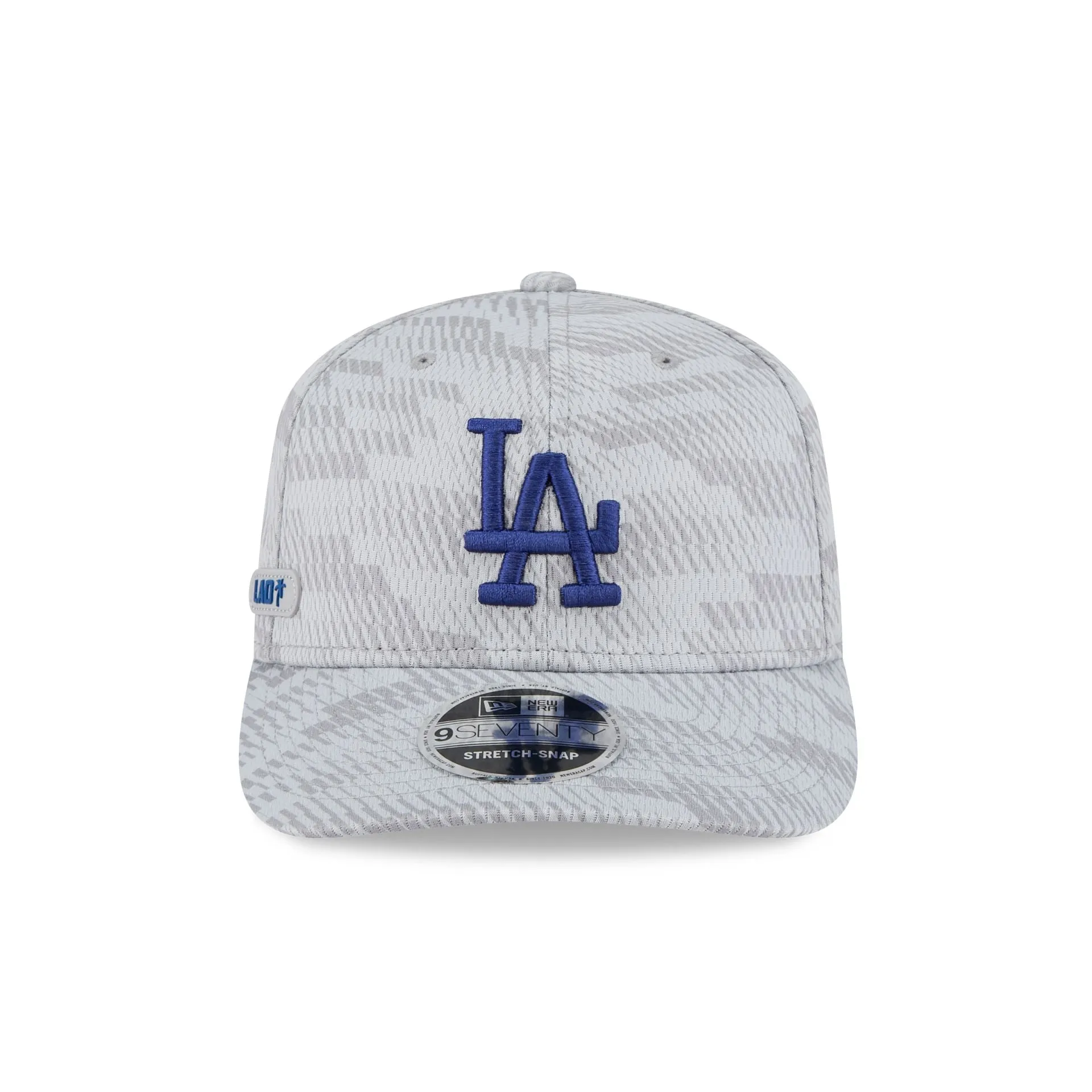 Los Angeles Dodgers 2025 Clubhouse Gray 9SEVENTY Stretch-Snap Hat sold by New Era product image thumbnail 2
