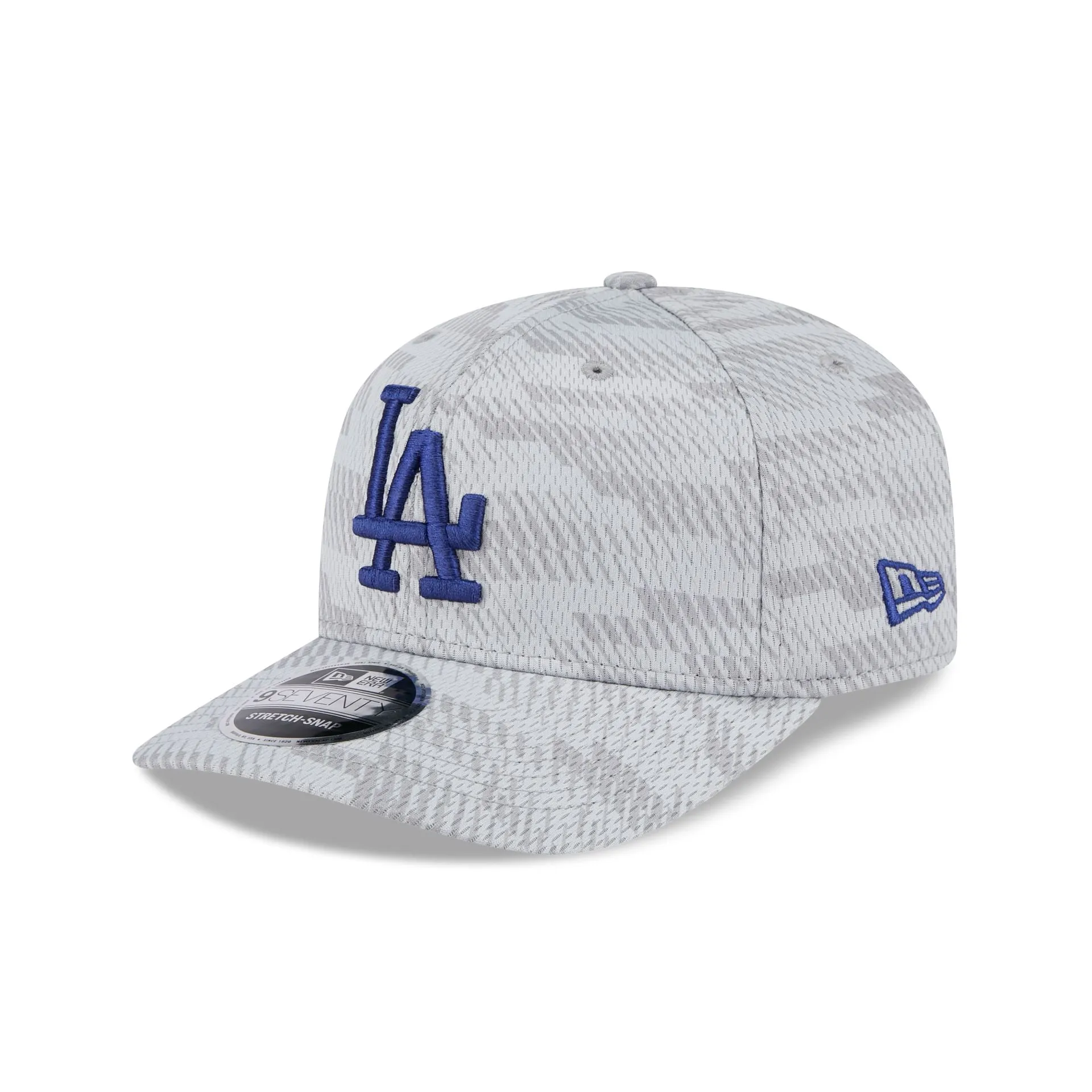 Los Angeles Dodgers 2025 Clubhouse Gray 9SEVENTY Stretch-Snap Hat sold by New Era product image thumbnail 3