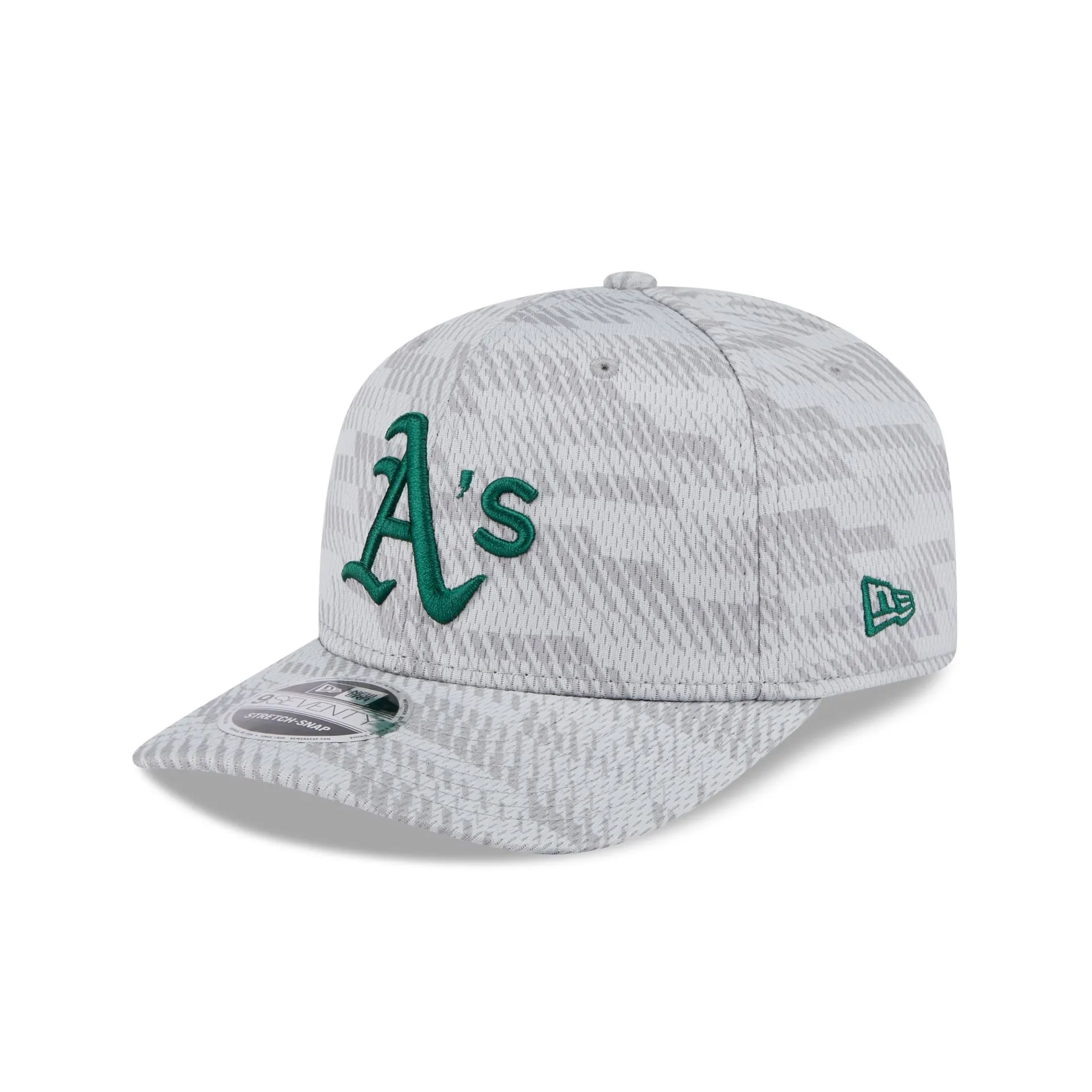 Oakland Athletics 2025 Clubhouse Gray 9SEVENTY Stretch-Snap Hat sold by New Era product image thumbnail 3