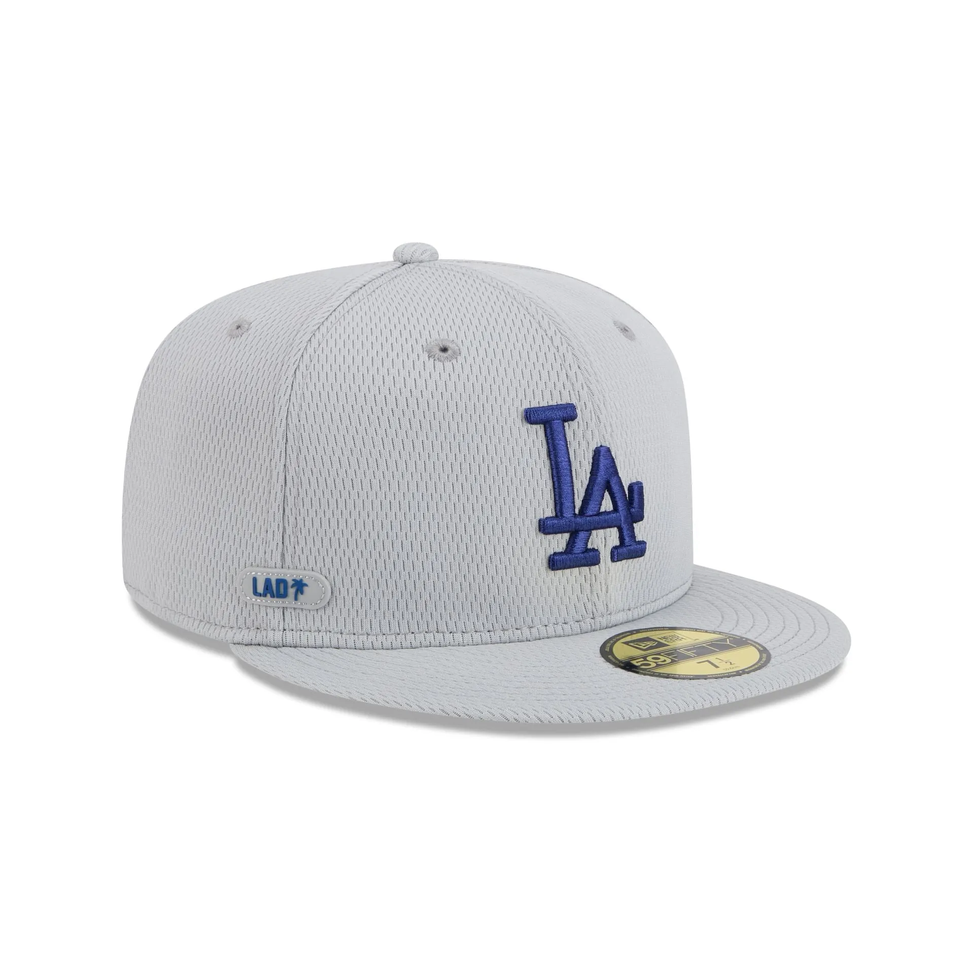 Los Angeles Dodgers 2025 Clubhouse Gray 59FIFTY Fitted Hat sold by New Era