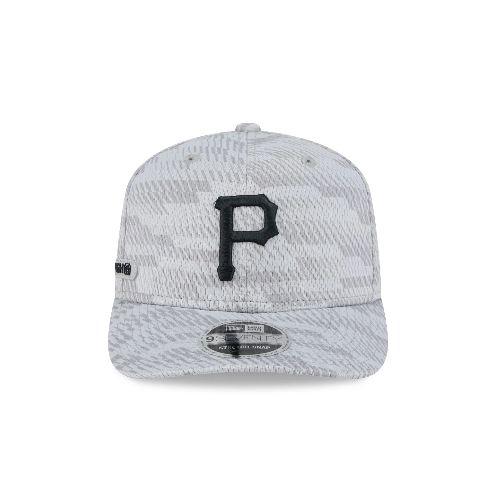 Pittsburgh Pirates 2025 Clubhouse Gray 9SEVENTY Stretch-Snap Hat sold by New Era product image thumbnail 2