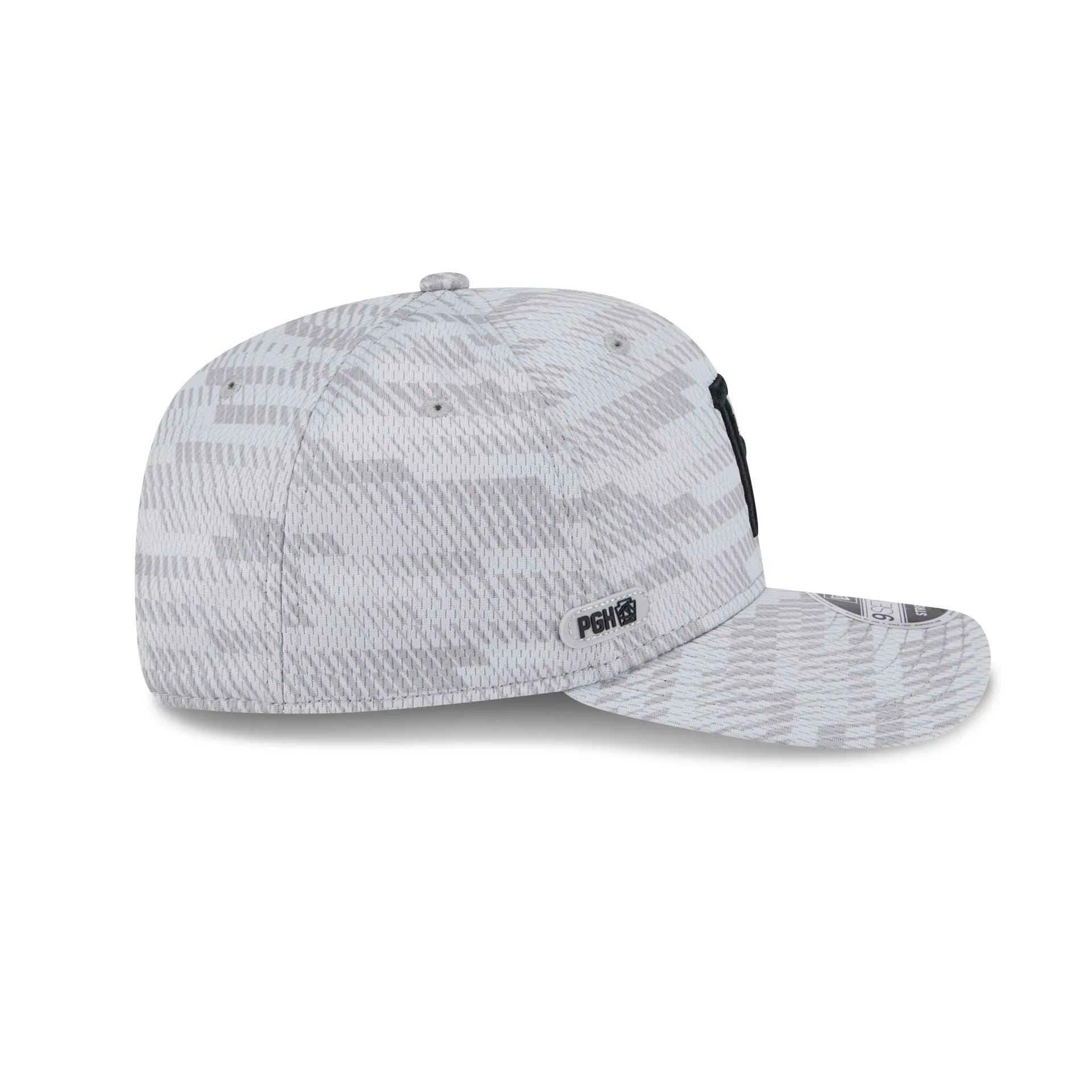 Pittsburgh Pirates 2025 Clubhouse Gray 9SEVENTY Stretch-Snap Hat sold by New Era product image thumbnail 4