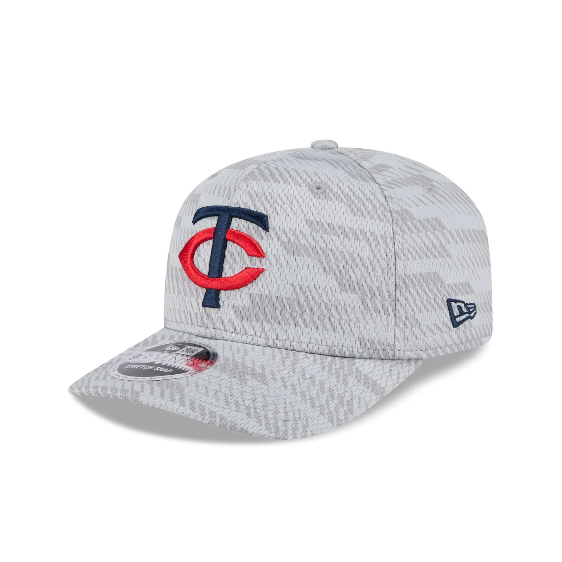 Minnesota Twins 2025 Clubhouse Gray 9SEVENTY Stretch-Snap Hat sold by New Era product image thumbnail 3