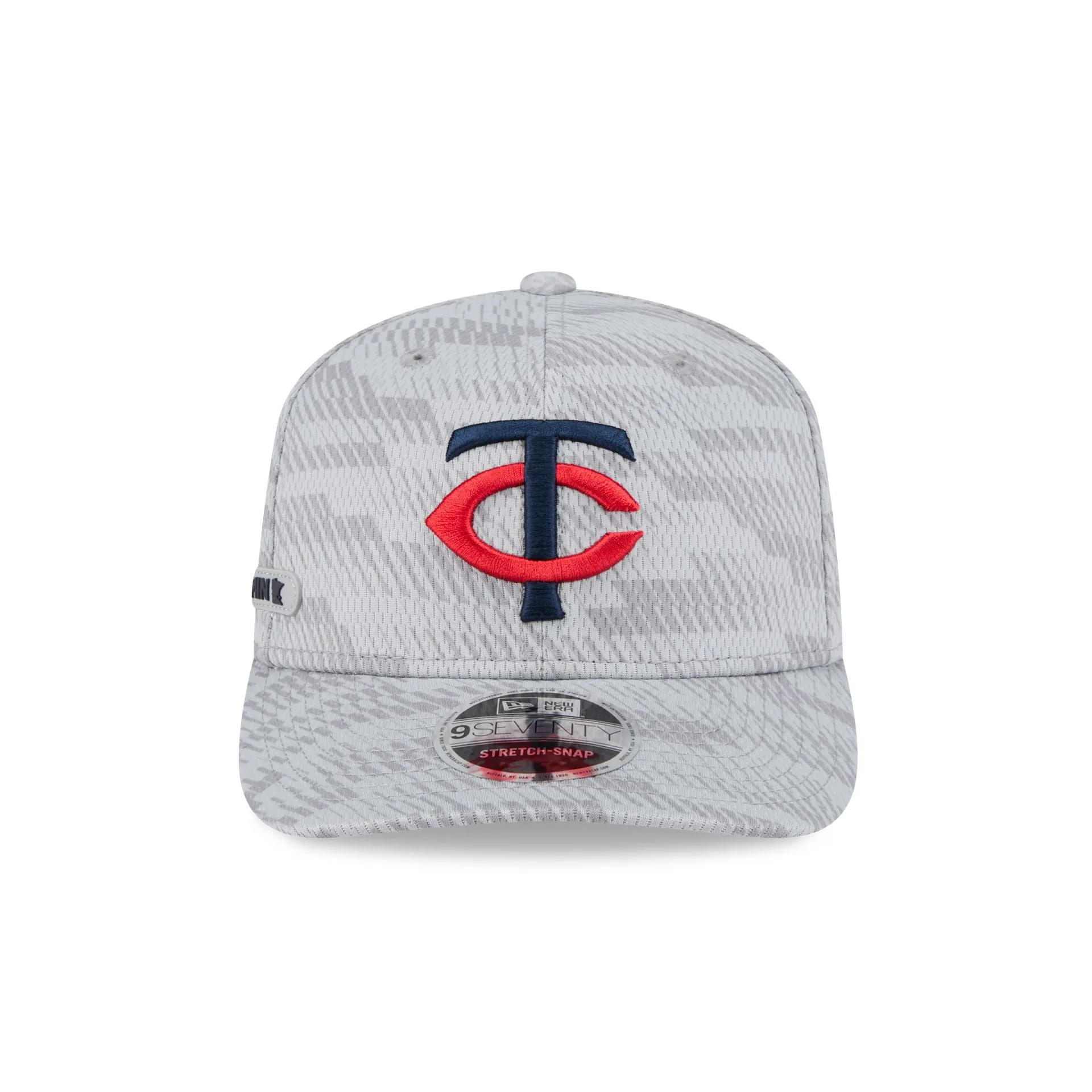 Minnesota Twins 2025 Clubhouse Gray 9SEVENTY Stretch-Snap Hat sold by New Era product image thumbnail 2