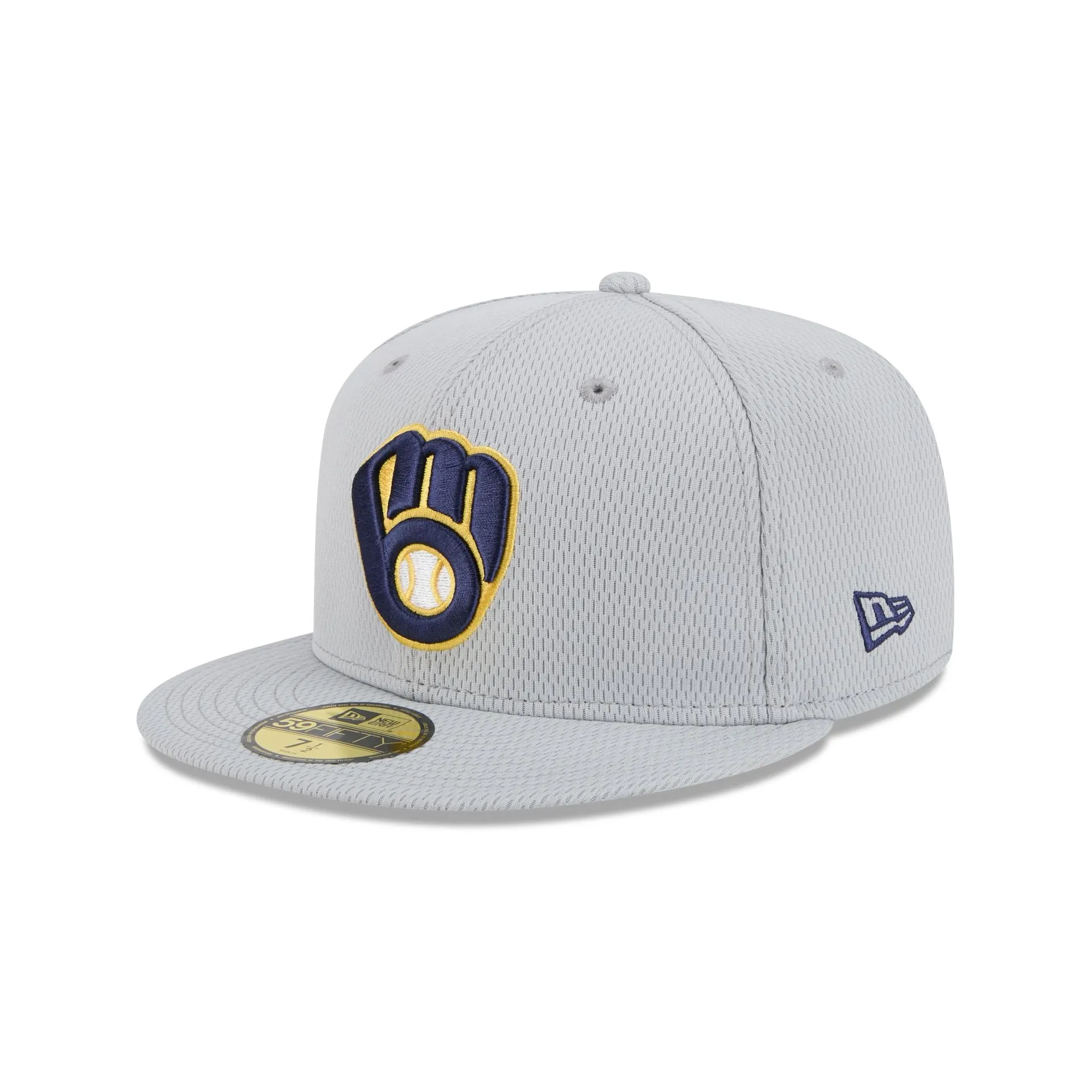 Milwaukee Brewers 2025 Clubhouse Gray 59FIFTY Fitted Hat sold by New Era product image thumbnail 3