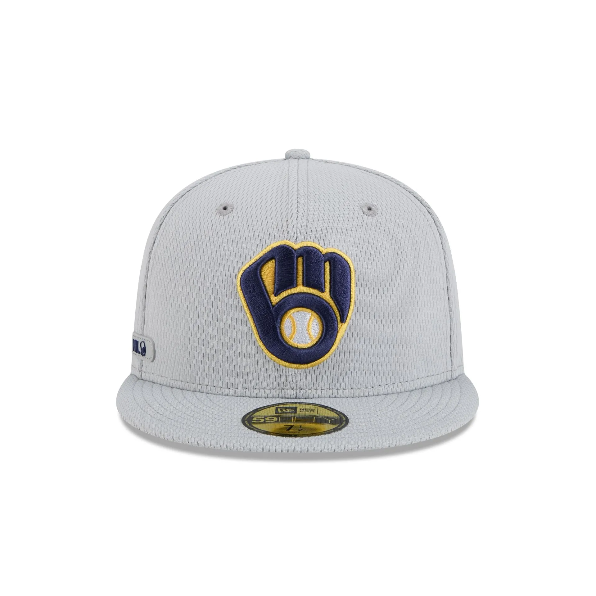 Milwaukee Brewers 2025 Clubhouse Gray 59FIFTY Fitted Hat sold by New Era product image thumbnail 2