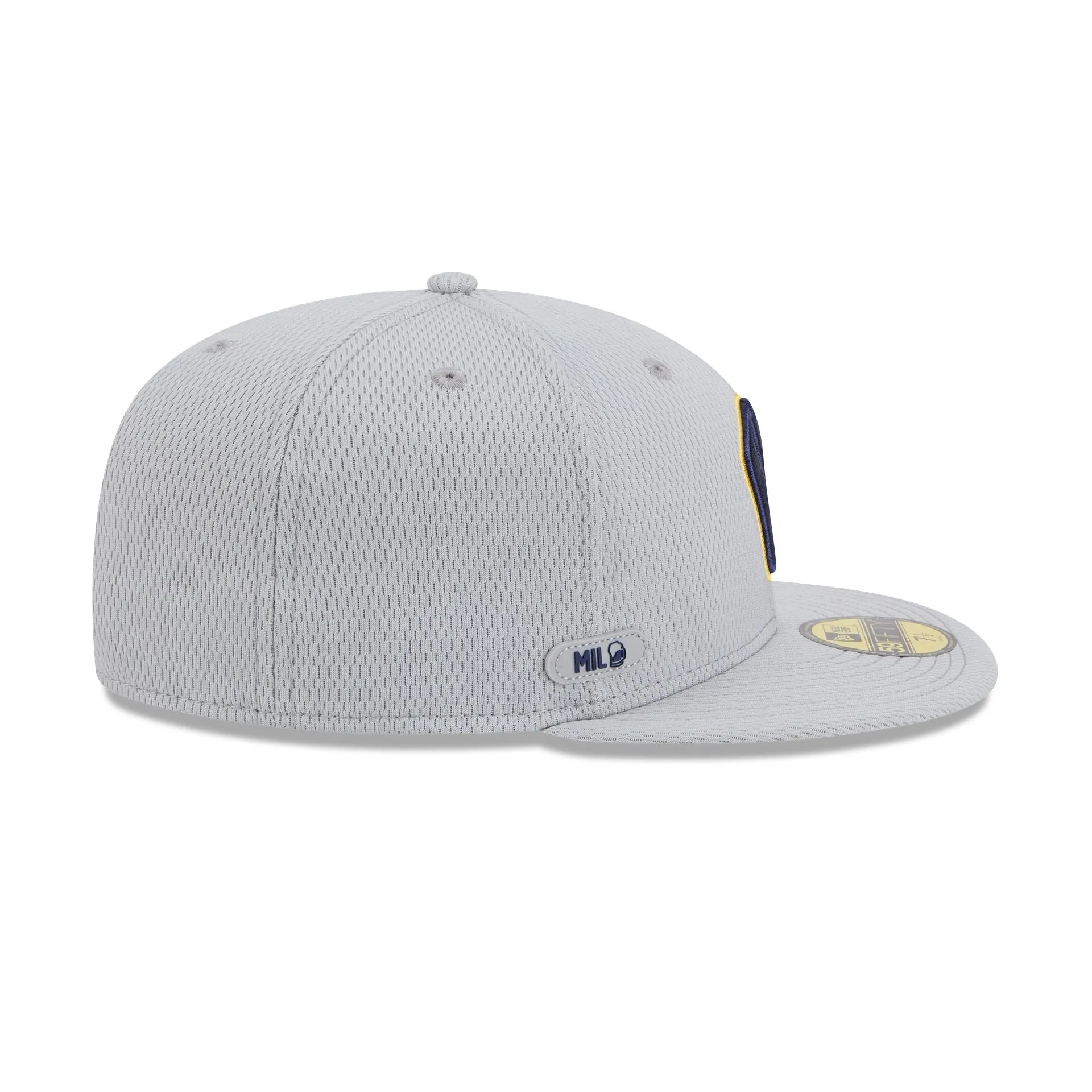 Milwaukee Brewers 2025 Clubhouse Gray 59FIFTY Fitted Hat sold by New Era product image thumbnail 4