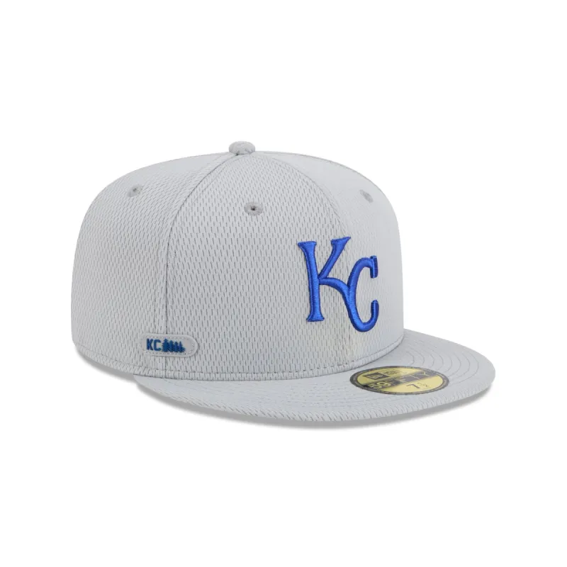 Kansas City Royals 2025 Clubhouse Gray 59FIFTY Fitted Hat sold by New Era
